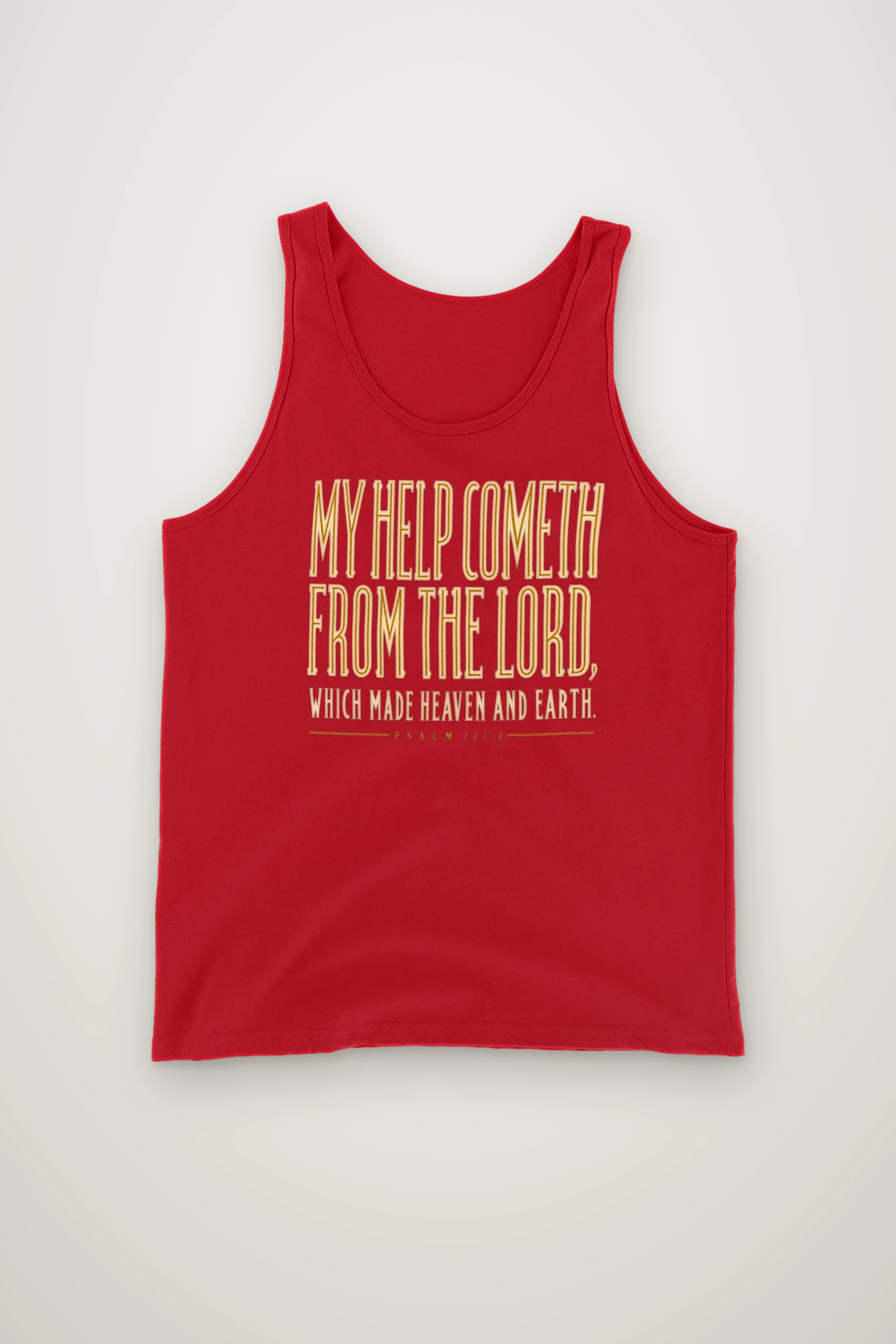 "MY HELP COMETH FROM THE LORD" Unisex Jersey Tank