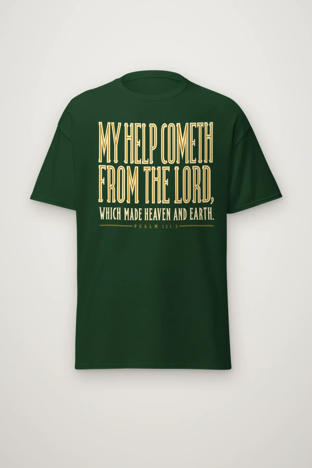 "My Help Cometh Psalm 121:2" Heavyweight Unisex Crewneck T-shirt