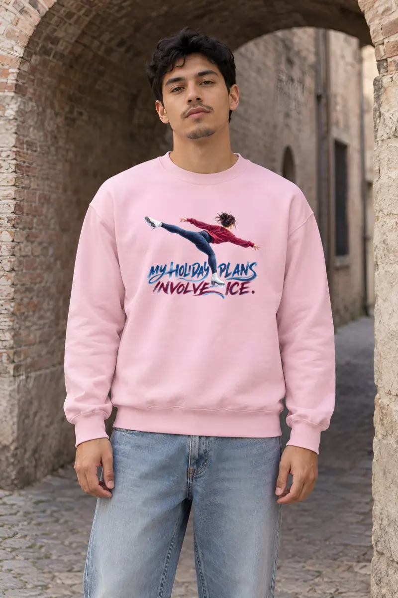 “My Holiday Plans Involve Ice” Heavy Blend Unisex Crewneck Sweatshirt