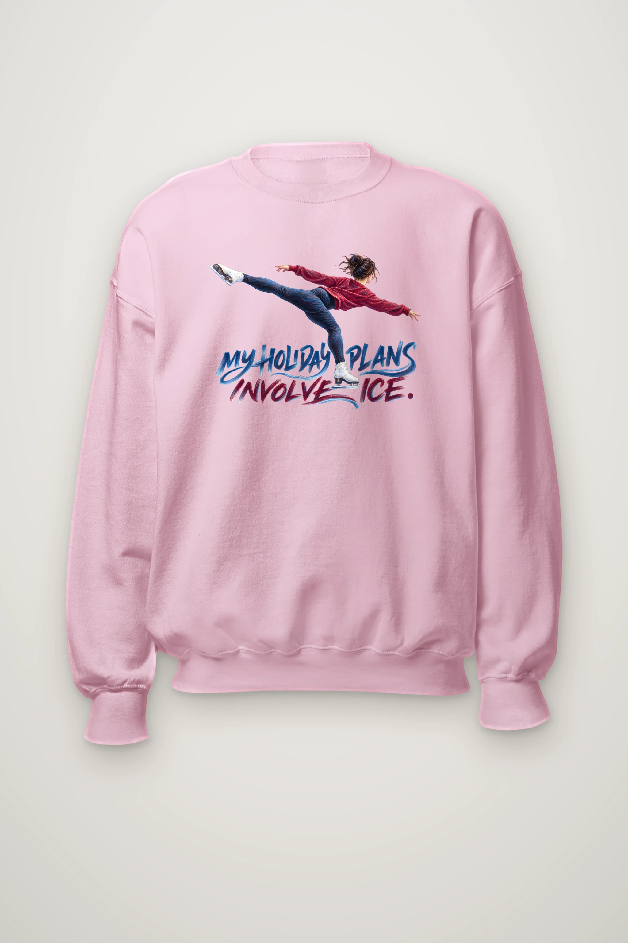 "My Holiday Plans Involve Ice" Heavy Blend Unisex Crewneck Sweatshirt