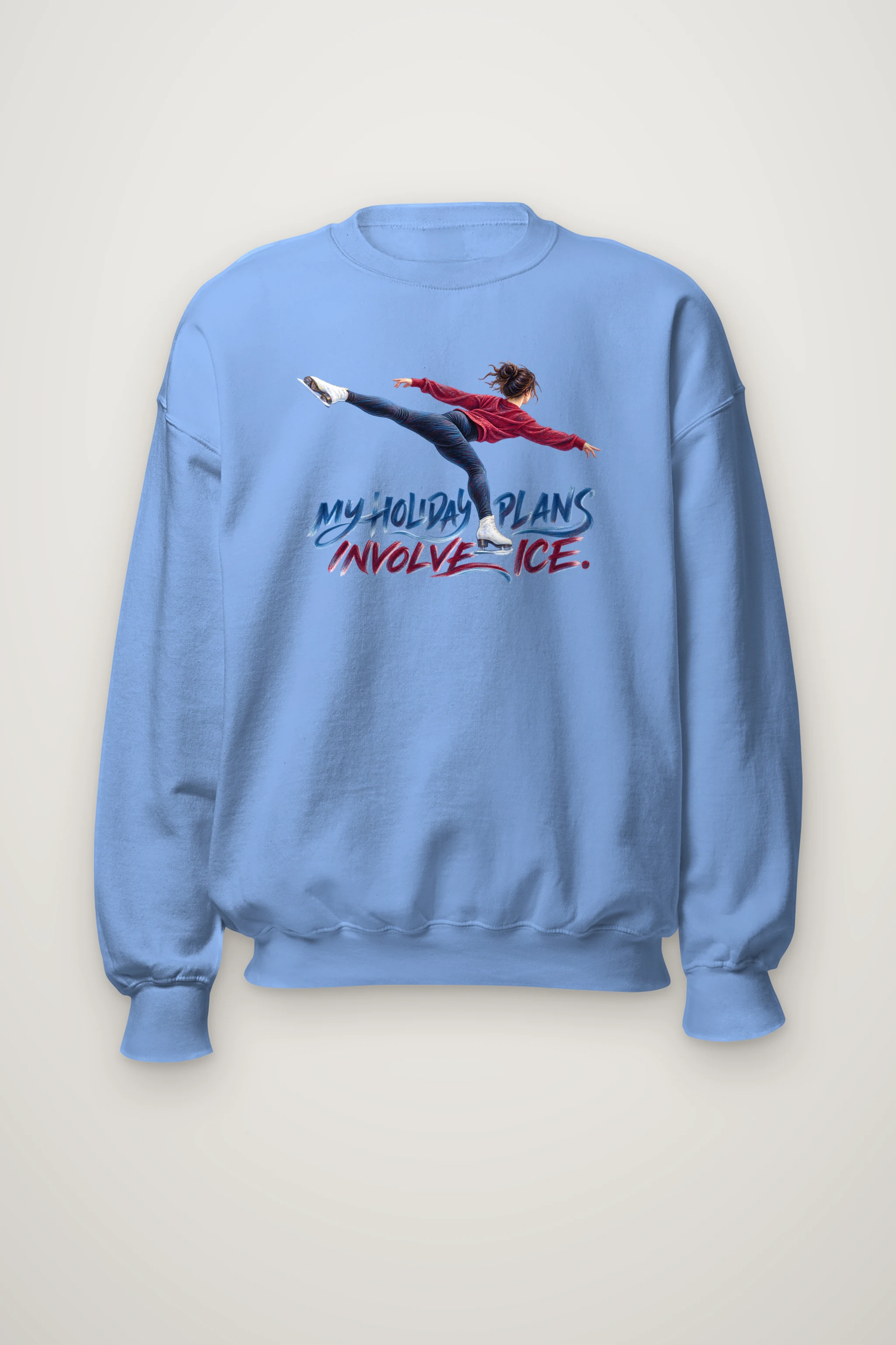 "My Holiday Plans Involve Ice" Heavy Blend Unisex Crewneck Sweatshirt