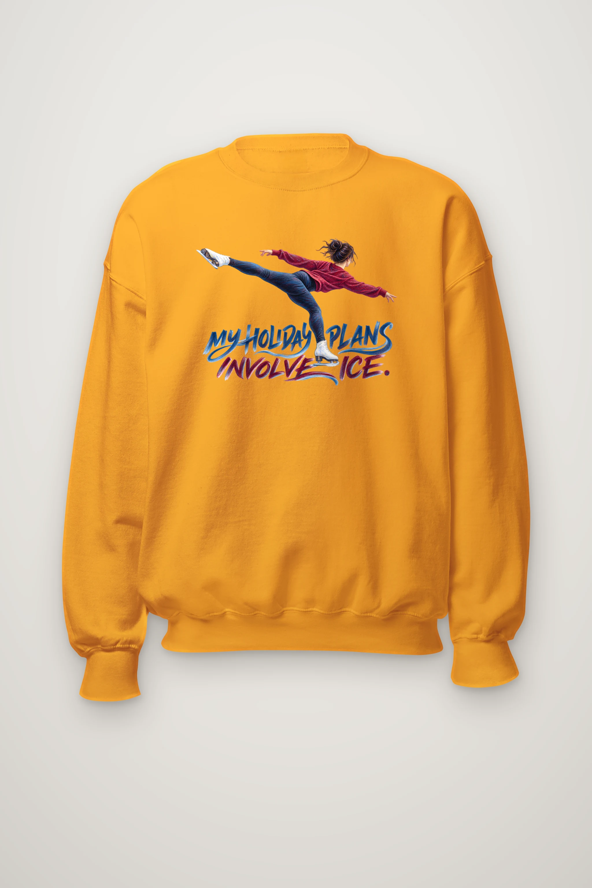 "My Holiday Plans Involve Ice" Heavy Blend Unisex Crewneck Sweatshirt