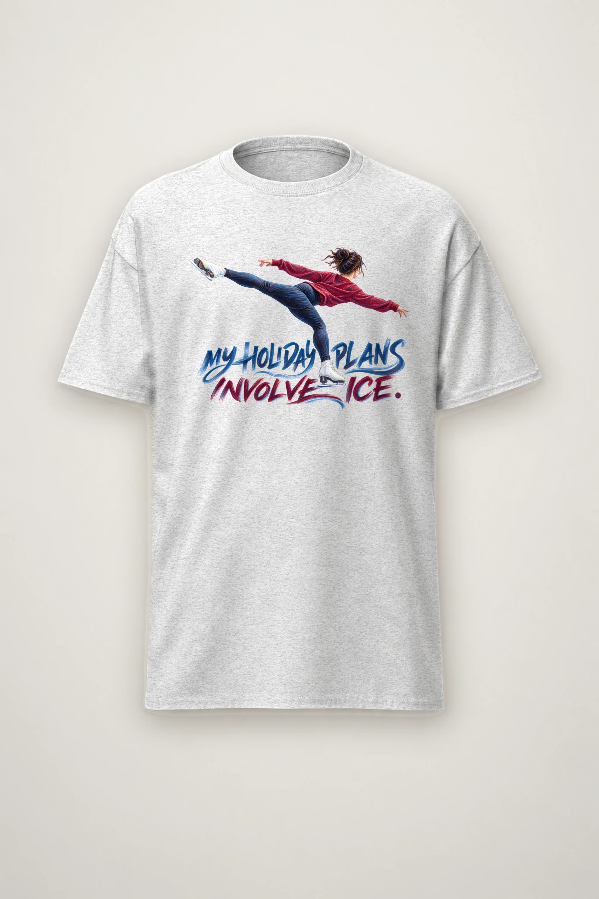 "My Holiday Plans Involve Ice" Heavyweight Unisex Crewneck T-shirt