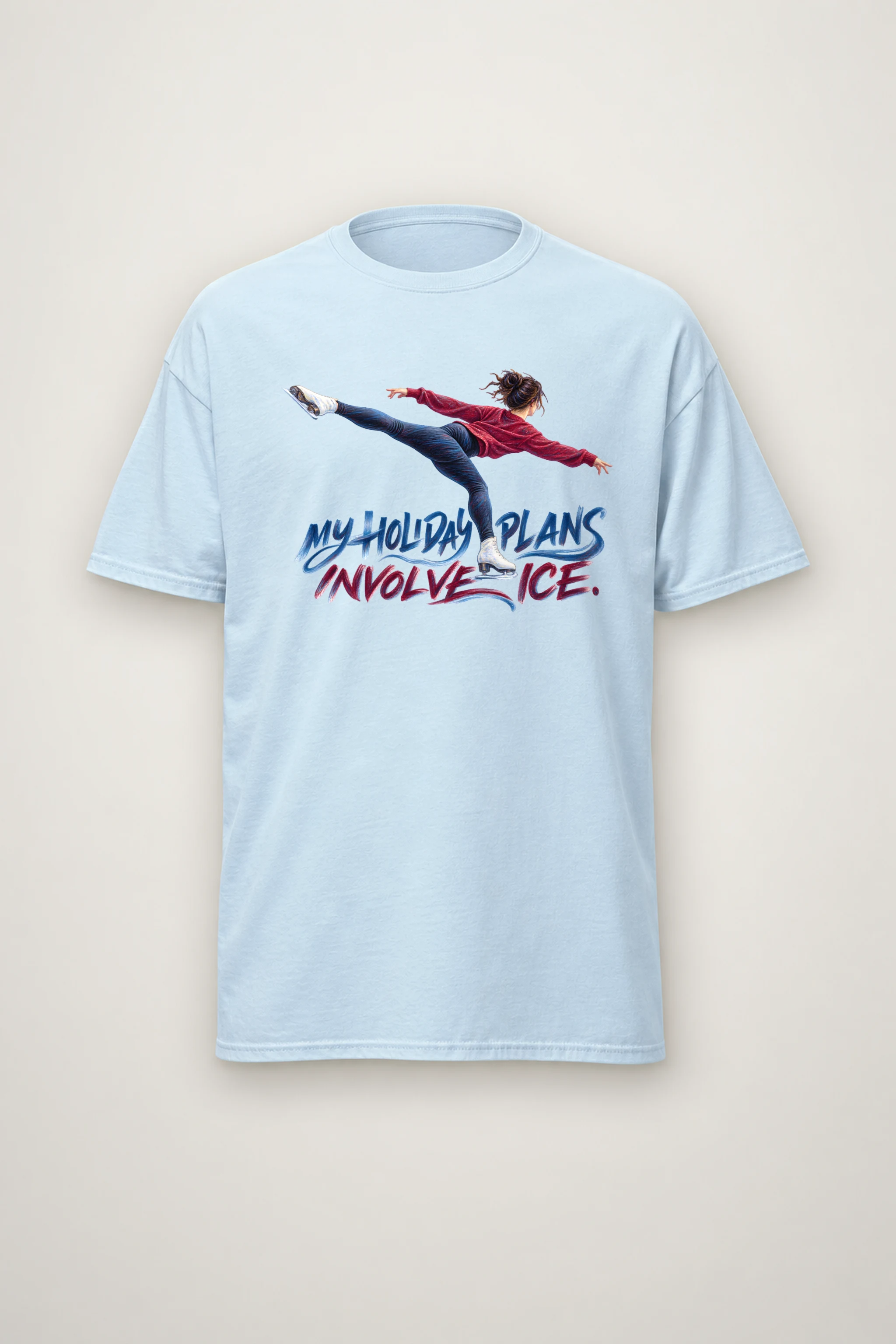 "My Holiday Plans Involve Ice" Heavyweight Unisex Crewneck T-shirt