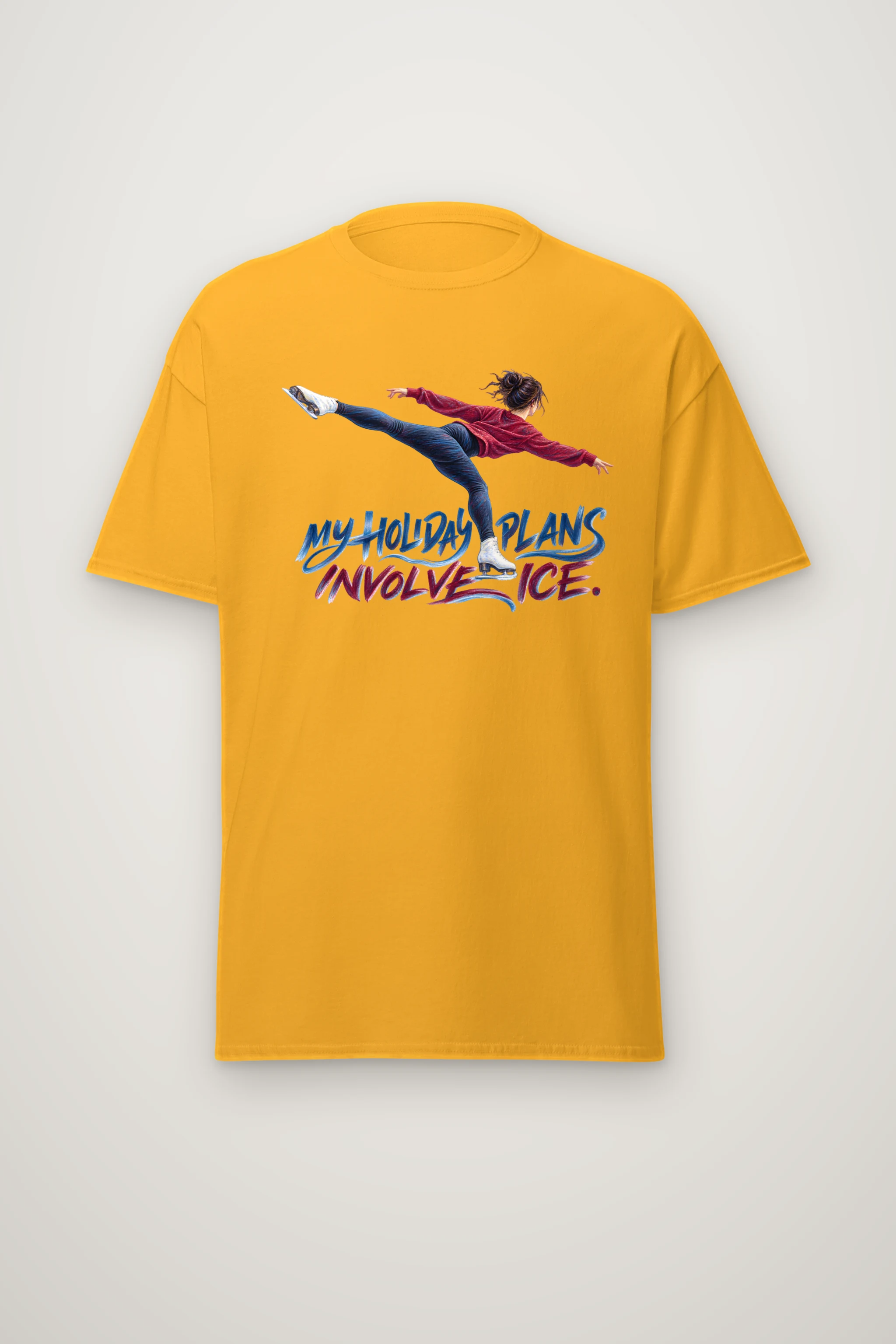 "My Holiday Plans Involve Ice" Heavyweight Unisex Crewneck T-shirt