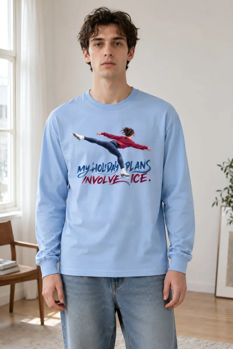 “My Holiday Plans Involve Ice” Unisex Longsleeve T-shirt