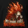 "My Inside Voice Has Pyrotechnics" Heavy Blend Unisex Crewneck Sweatshirt