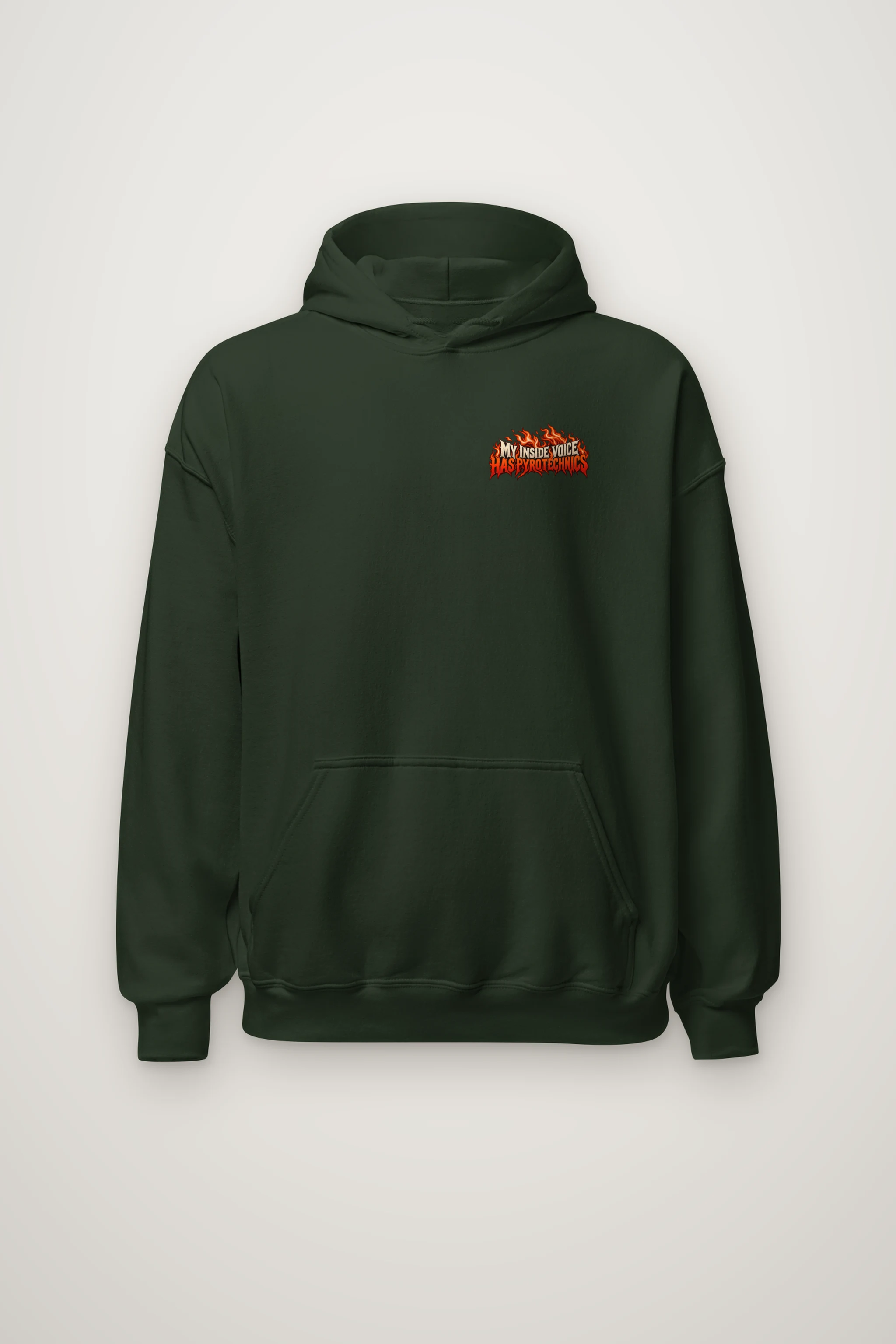 "My Inside Voice Has Pyrotechnics" Heavy Blend Unisex Pullover Hoodie