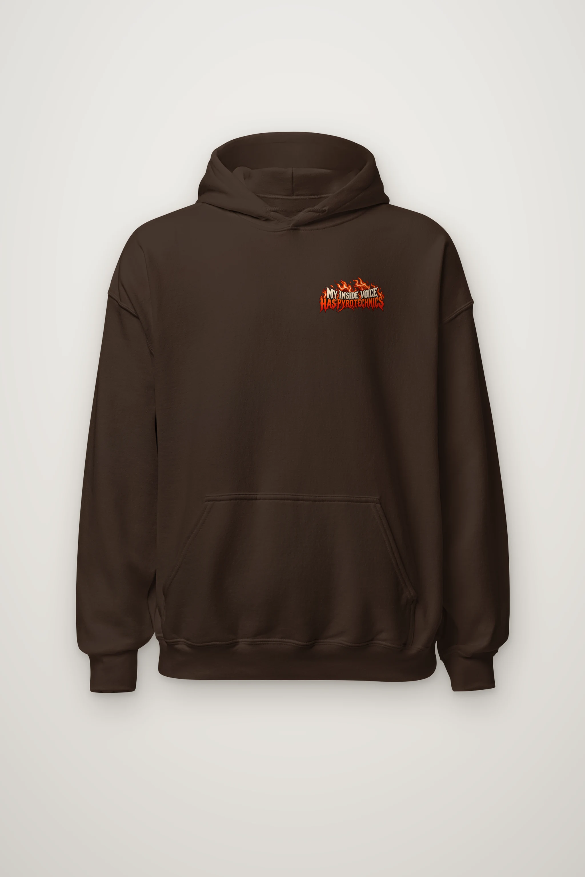 "My Inside Voice Has Pyrotechnics" Heavy Blend Unisex Pullover Hoodie