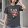 "My Loadout Includes Flowers" Heavyweight Unisex Crewneck T-shirt