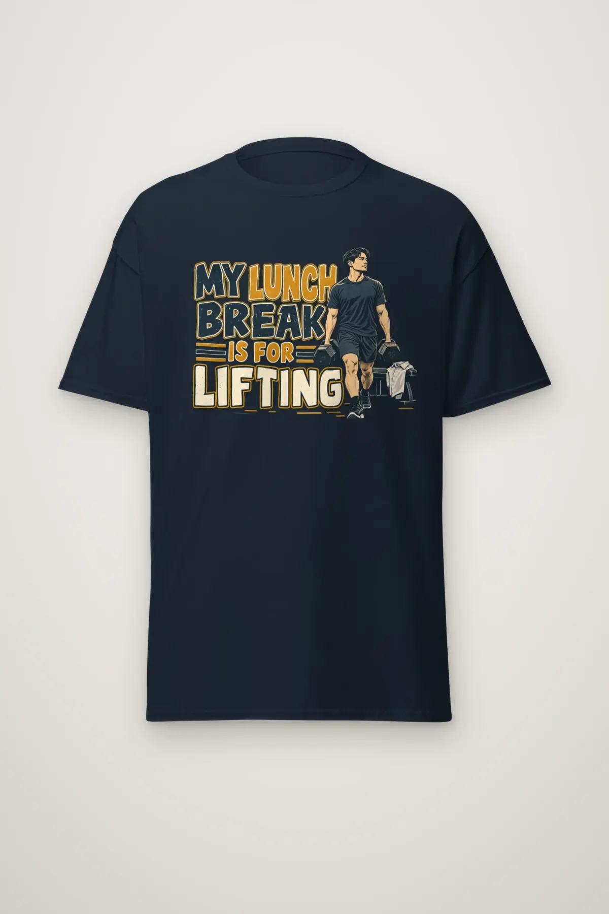 "My Lunch Break Is For Lifting" Heavyweight Unisex Crewneck T-shirt