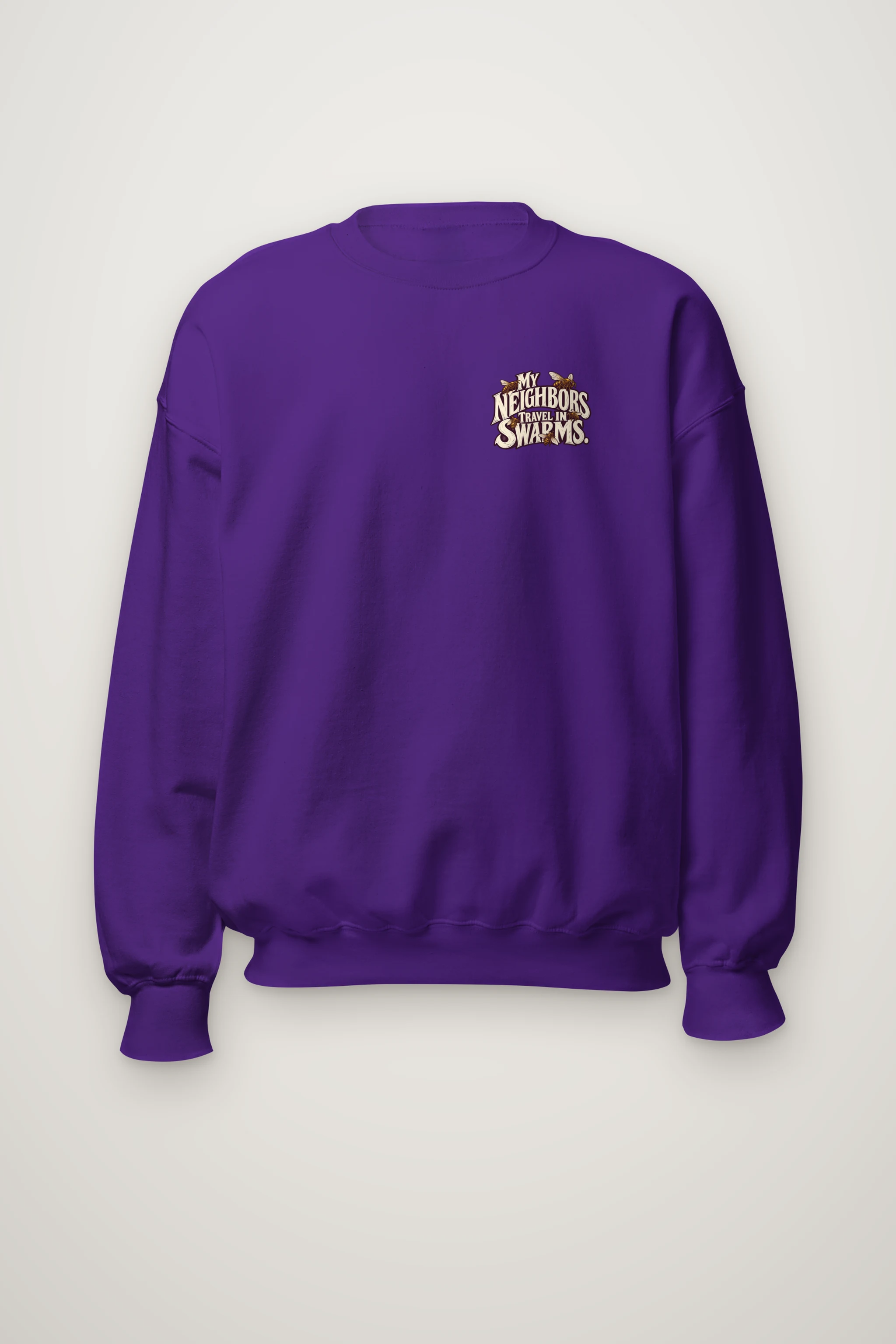 "My Neighbors Travel in Swarms" Heavy Blend Unisex Crewneck Sweatshirt