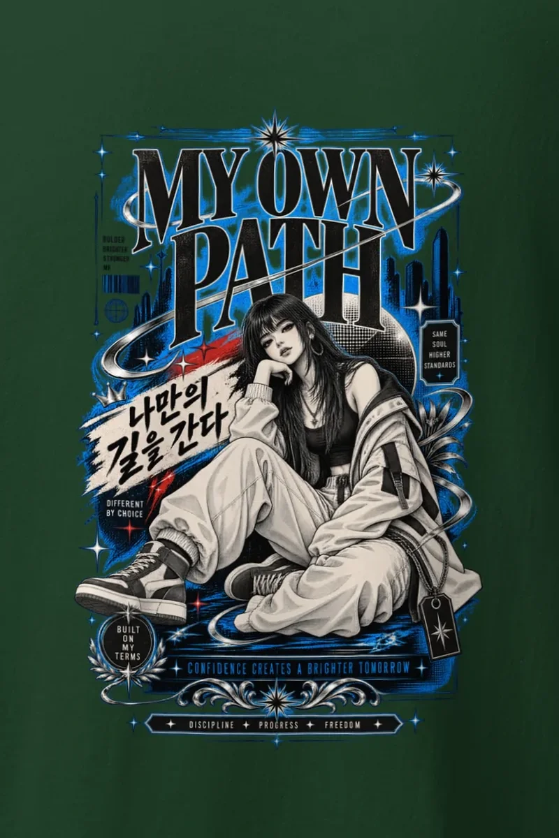"My Own Path" Heavyweight Unisex Crewneck T-shirt