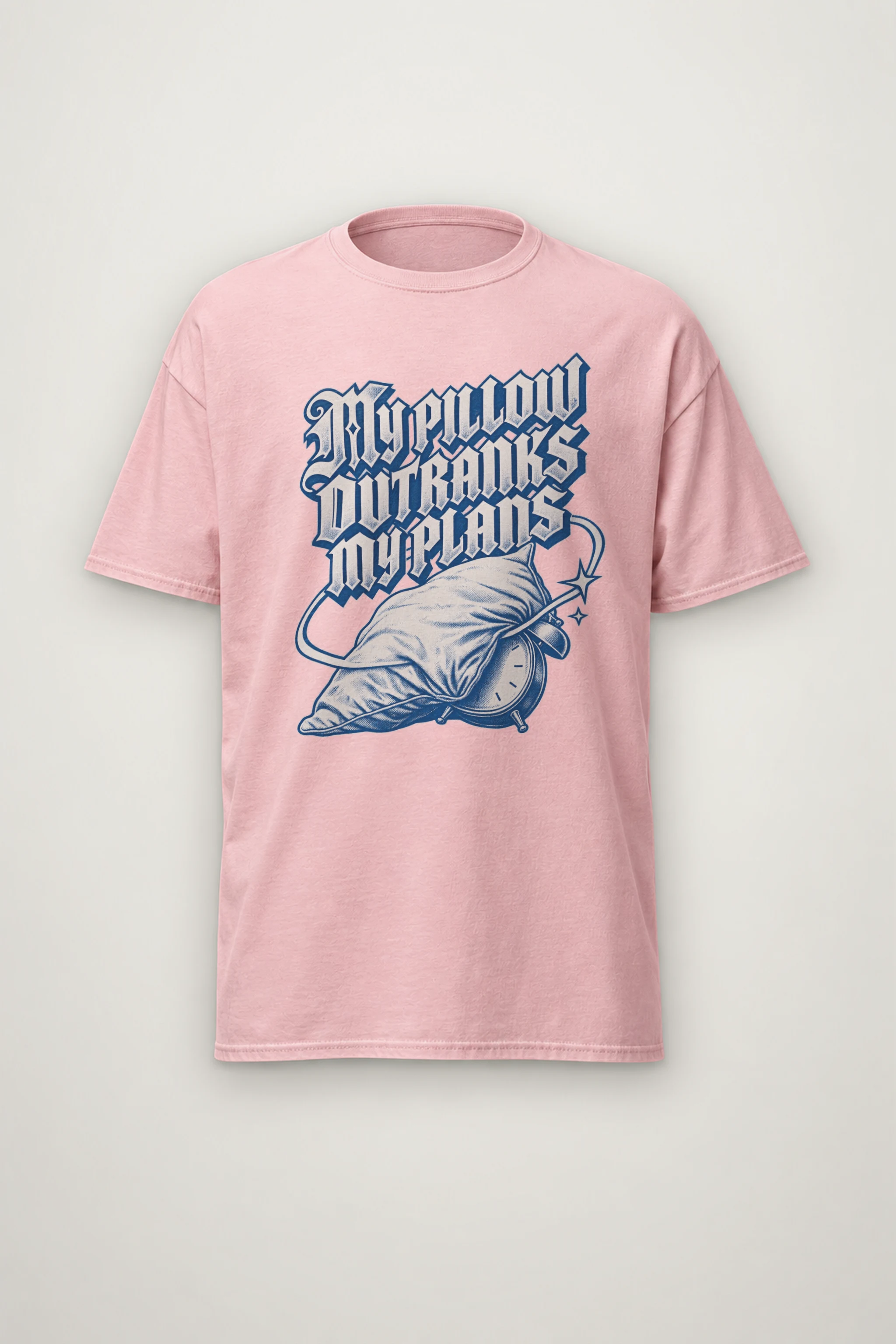 "My Pillow Outranks My Plans" Heavyweight Unisex Crewneck T-shirt