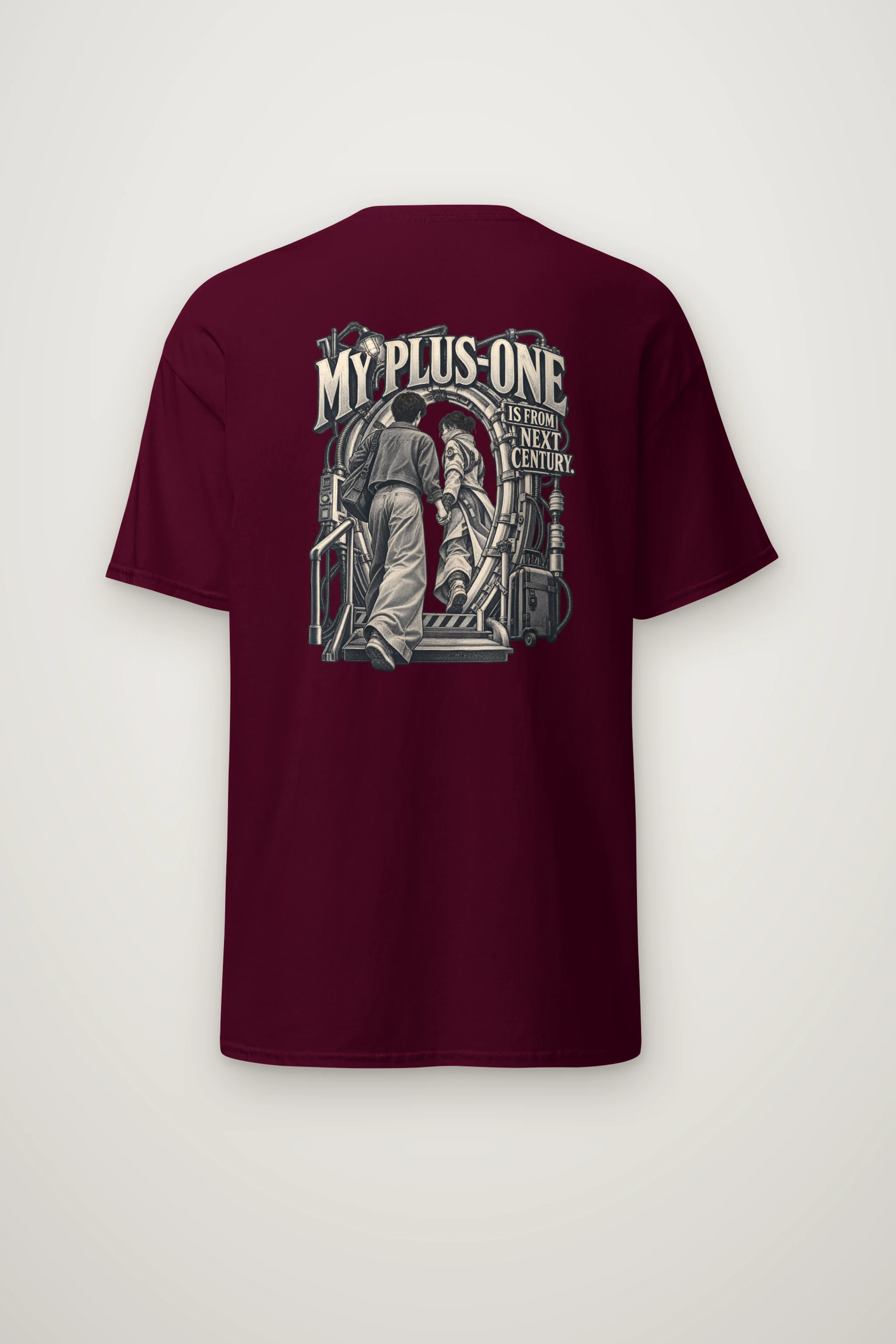 "My Plus-One Is From Next Century" Heavyweight Unisex Crewneck T-shirt