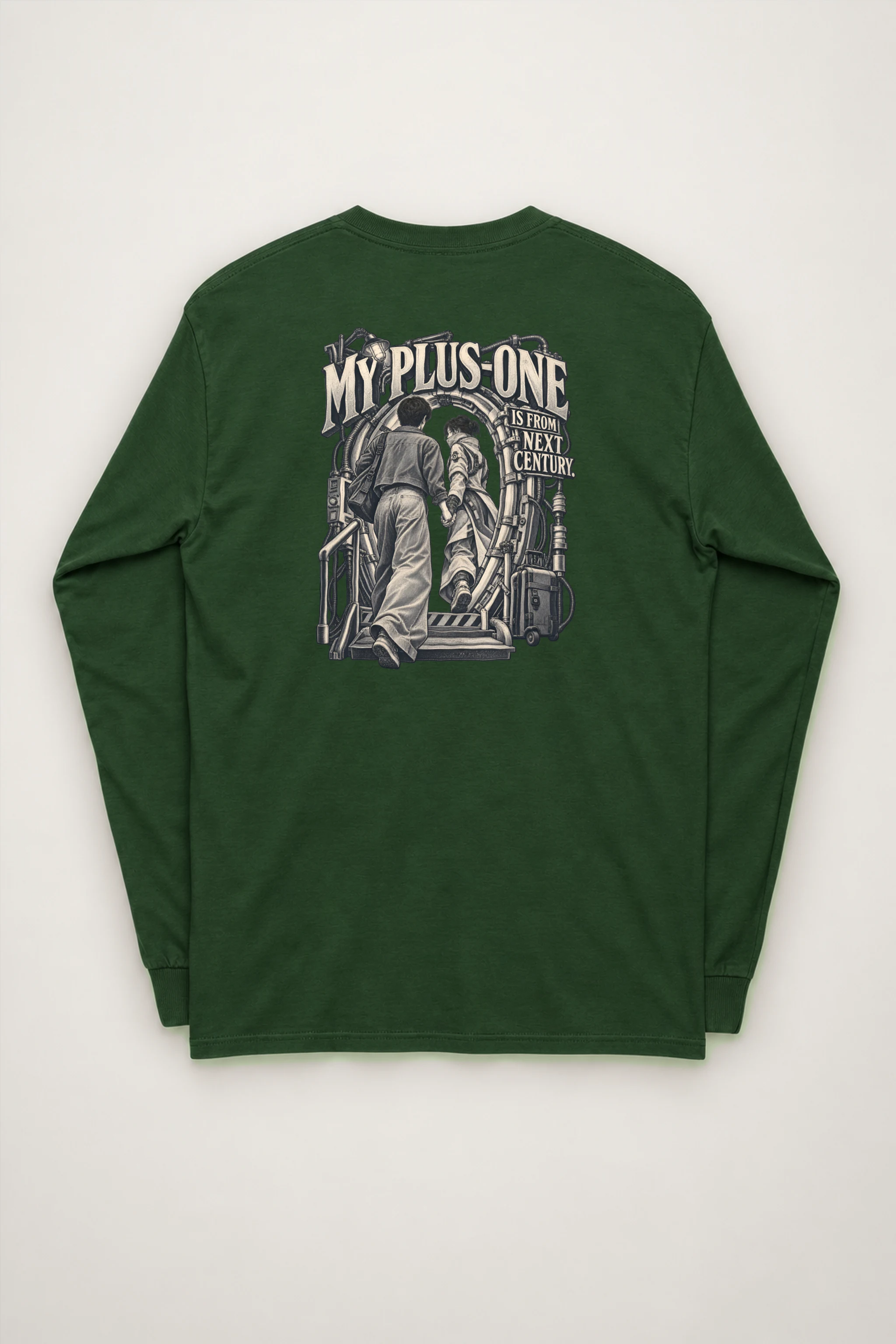 "My Plus-One Is From Next Century" Unisex Longsleeve T-shirt