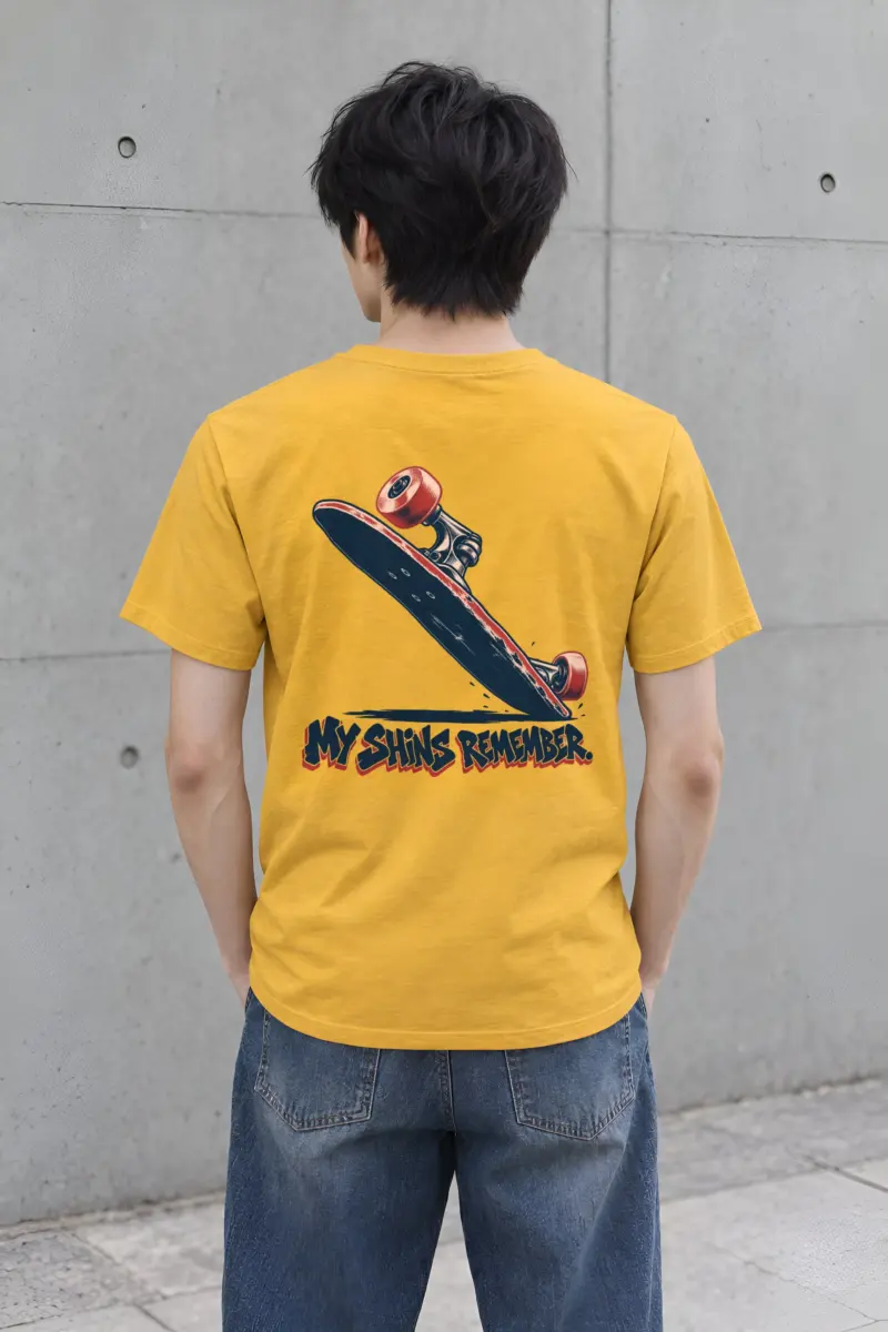 "My Shins Remember" Heavyweight Unisex Crewneck T-shirt