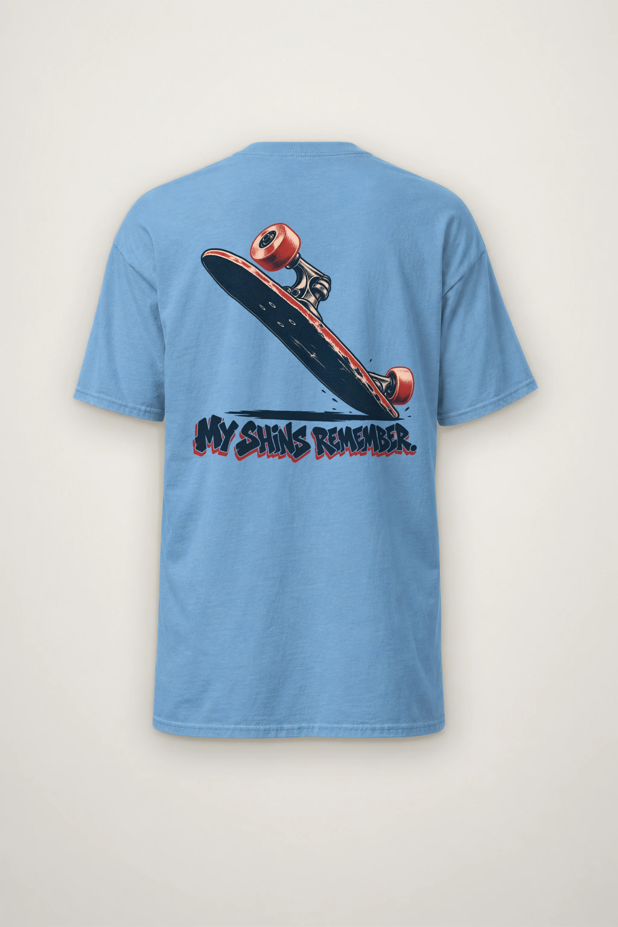 "My Shins Remember" Heavyweight Unisex Crewneck T-shirt