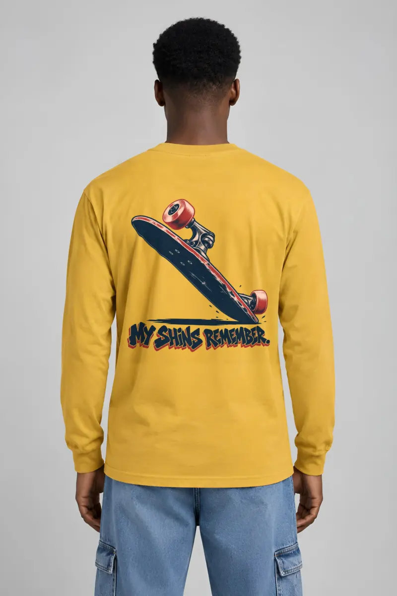 "My Shins Remember" Unisex Longsleeve T-shirt