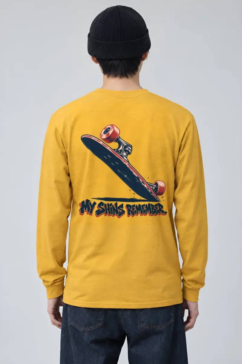 “My Shins Remember” Unisex Longsleeve T-shirt