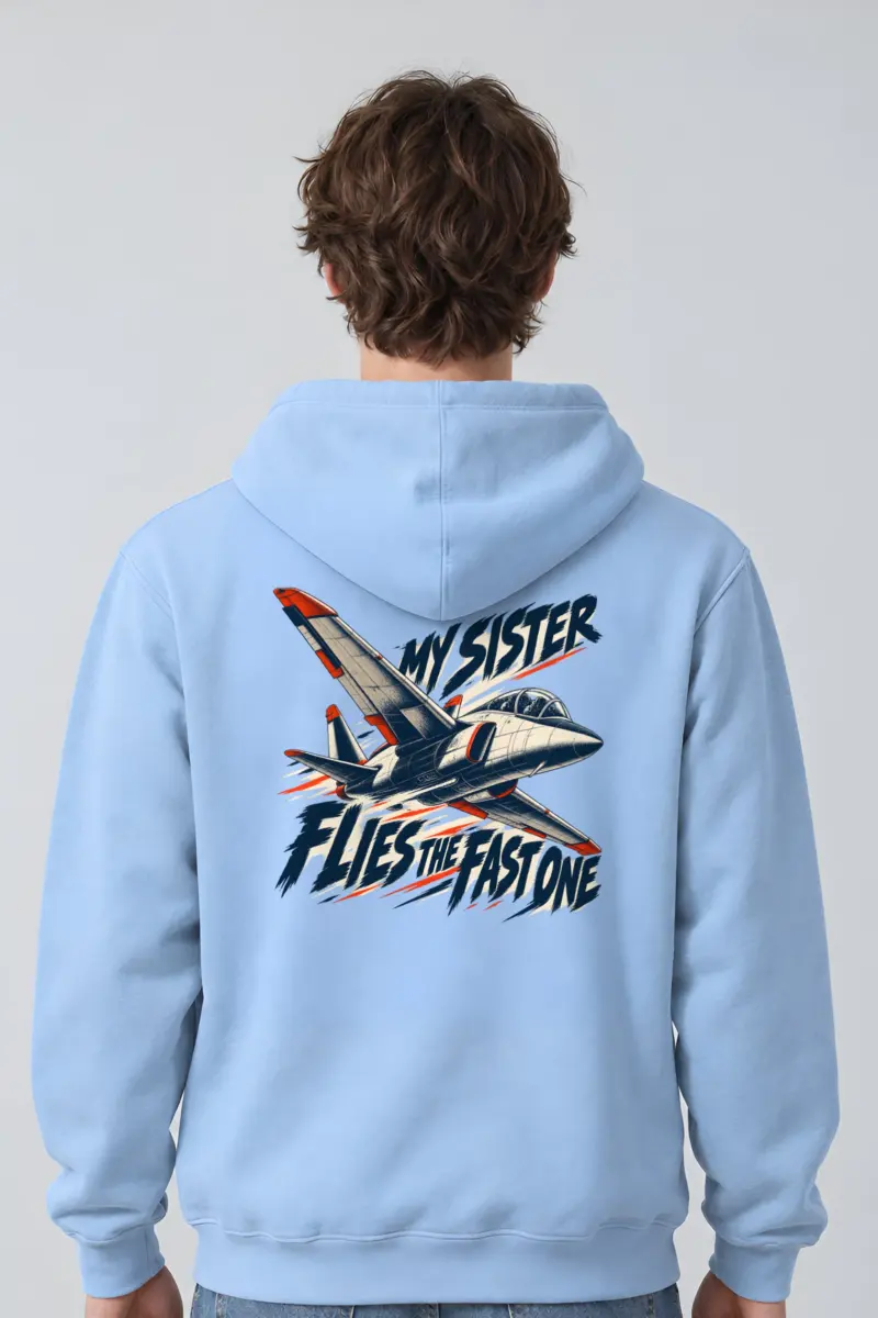 “My Sister Flies the Fast One” Heavy Blend Unisex Pullover Hoodie