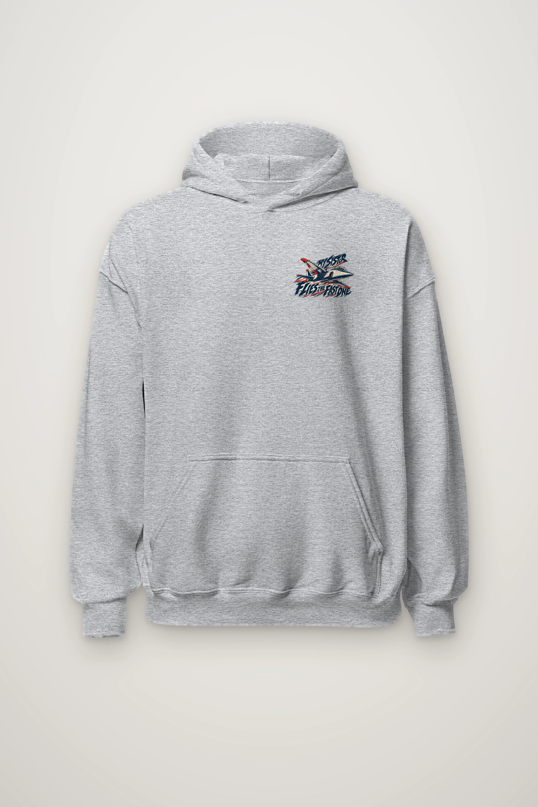 "My Sister Flies the Fast One" Heavy Blend Unisex Pullover Hoodie