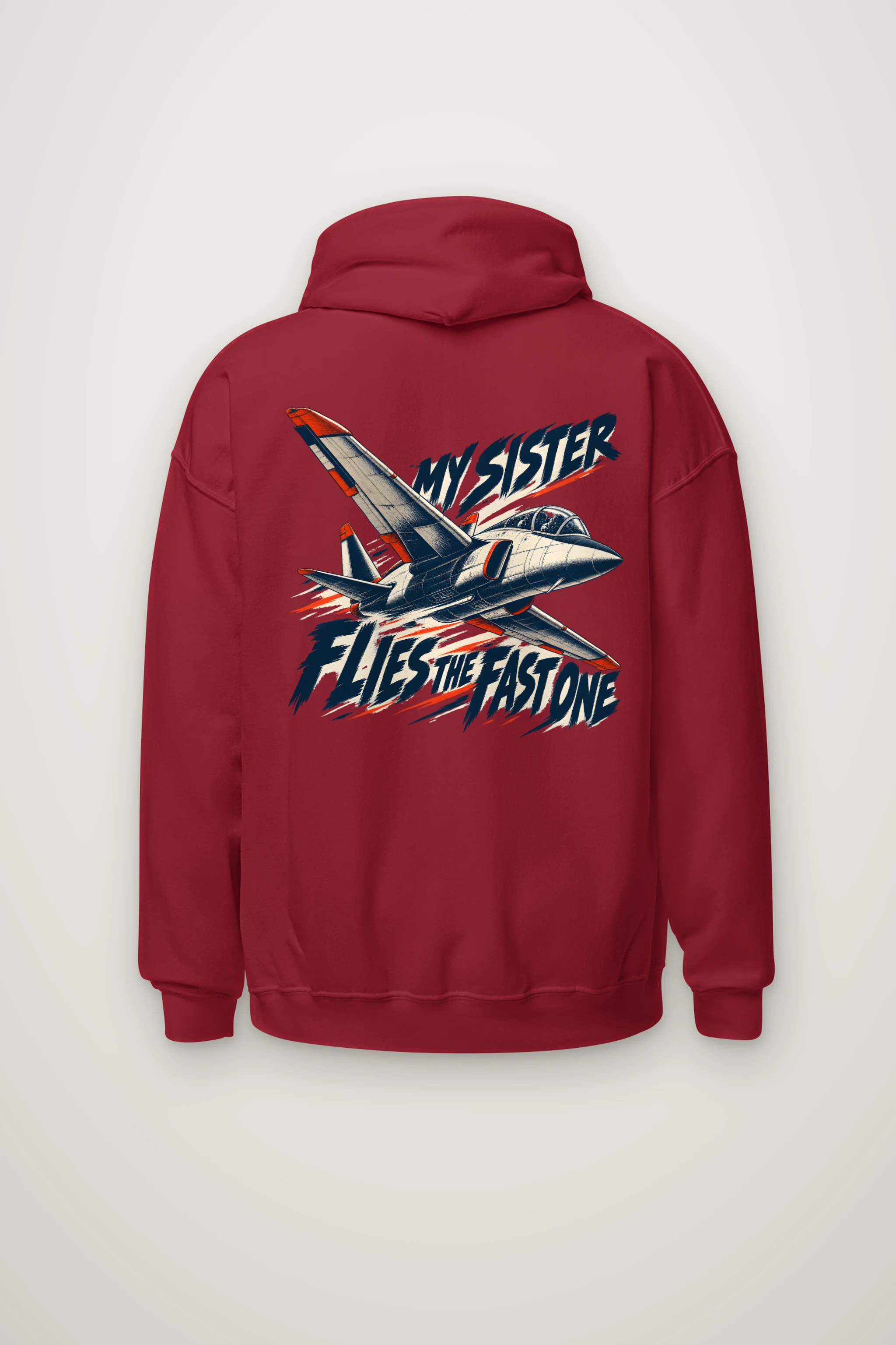 "My Sister Flies the Fast One" Heavy Blend Unisex Pullover Hoodie