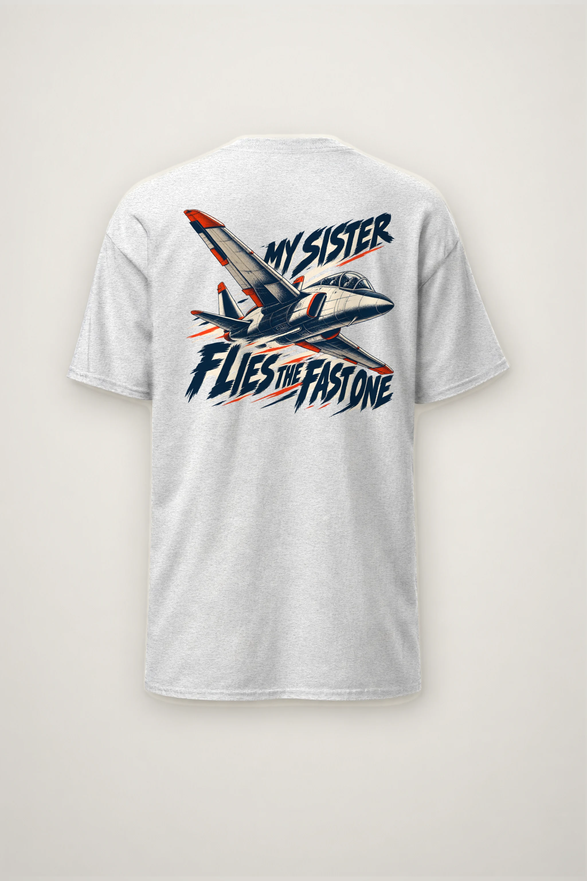 "My Sister Flies the Fast One" Heavyweight Unisex Crewneck T-shirt