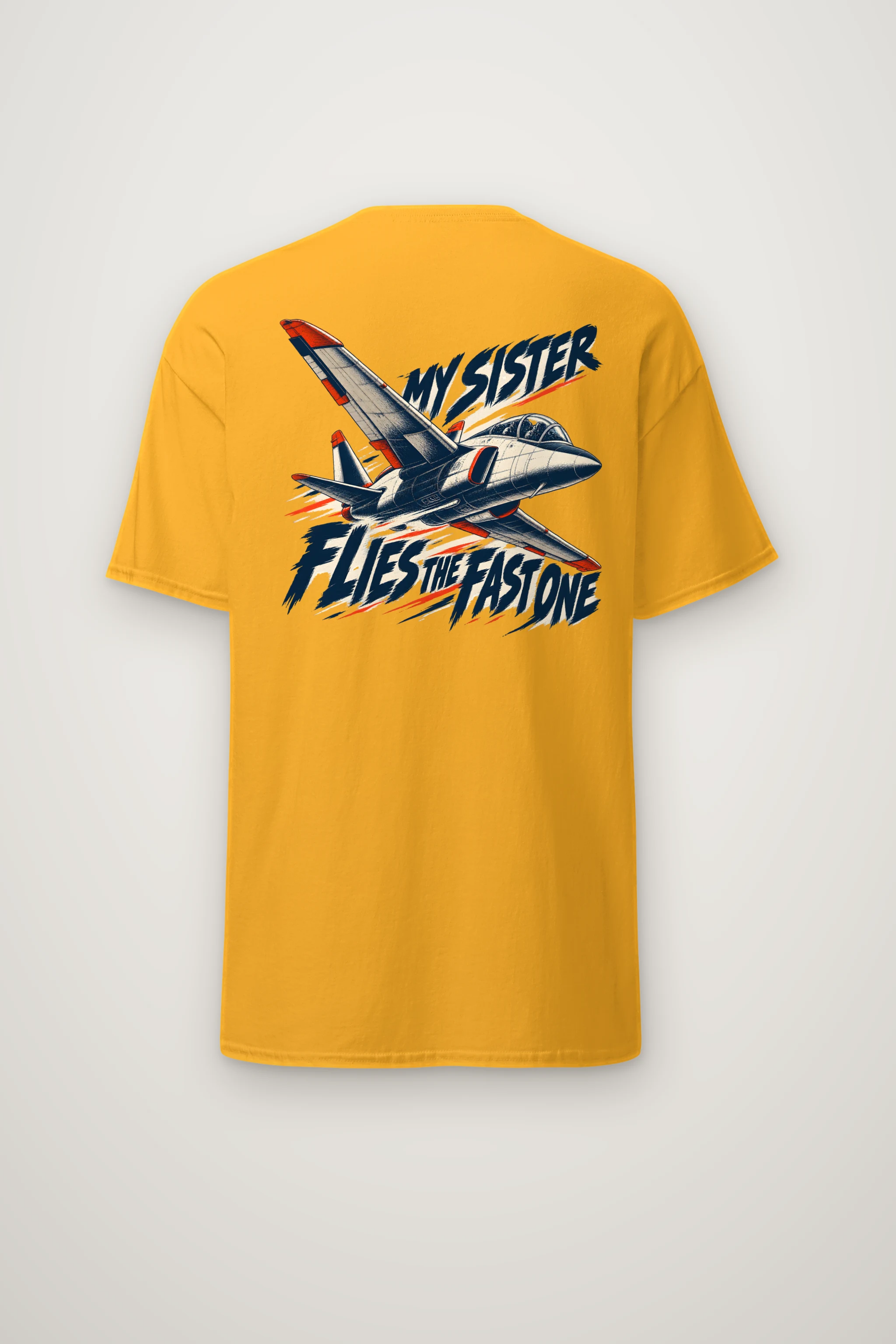 "My Sister Flies the Fast One" Heavyweight Unisex Crewneck T-shirt