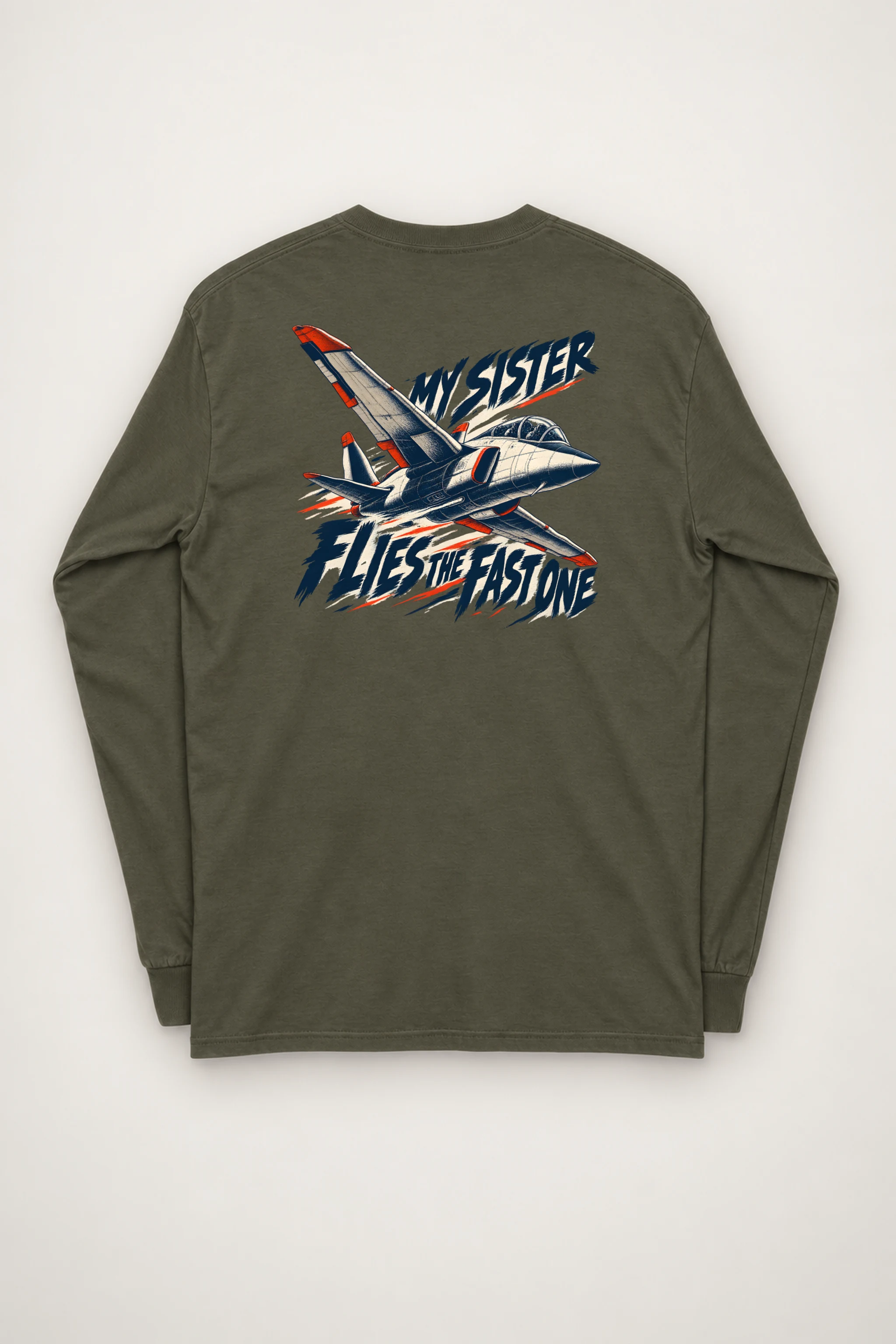"My Sister Flies the Fast One" Unisex Longsleeve T-shirt