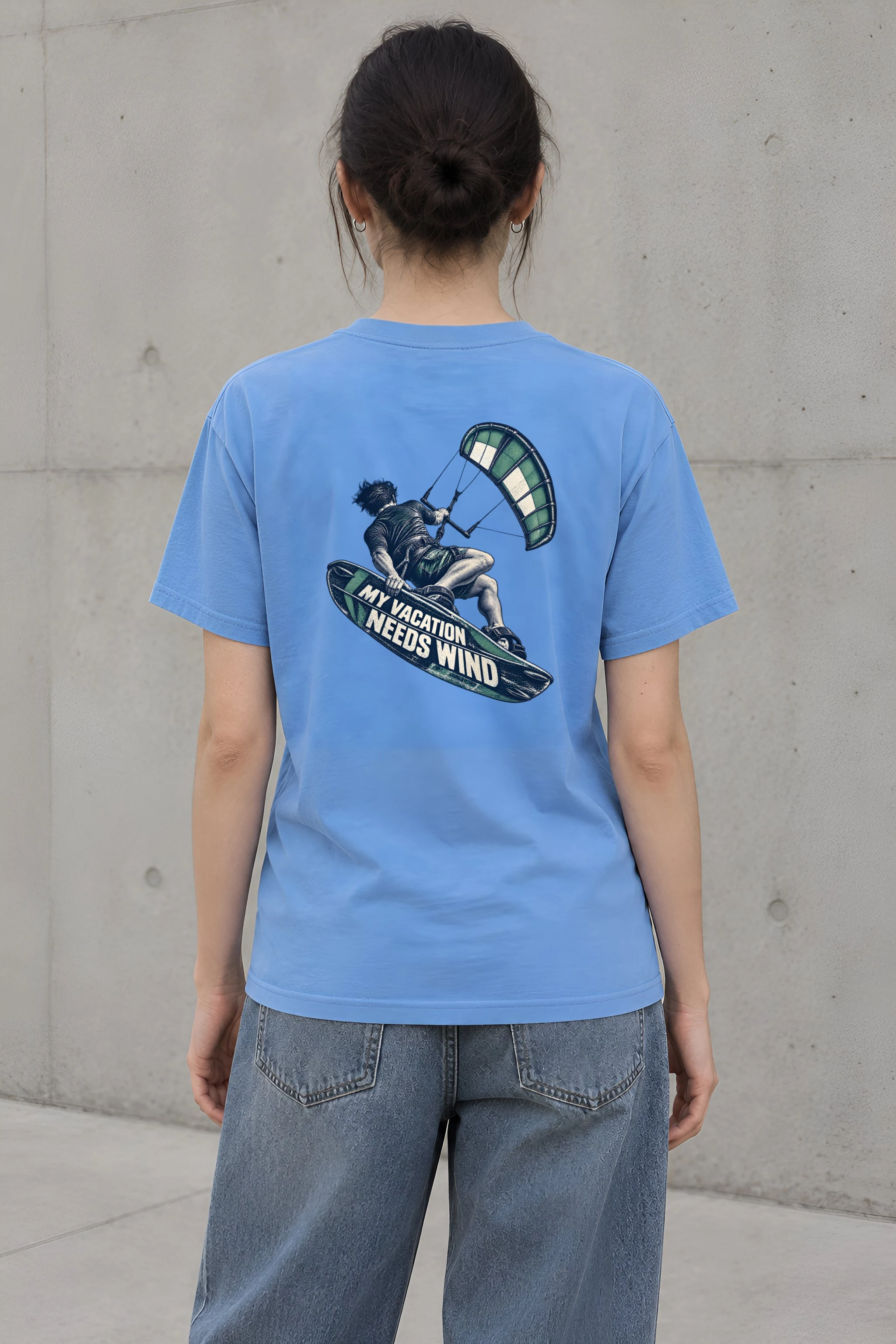 "My Vacation Needs Wind" Heavyweight Unisex Crewneck T-shirt