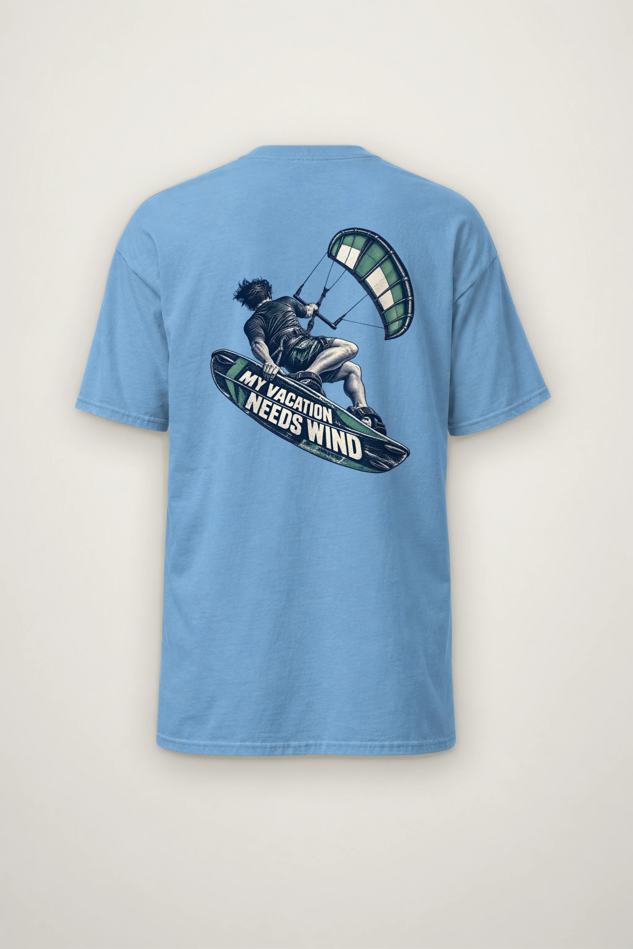 "My Vacation Needs Wind" Heavyweight Unisex Crewneck T-shirt