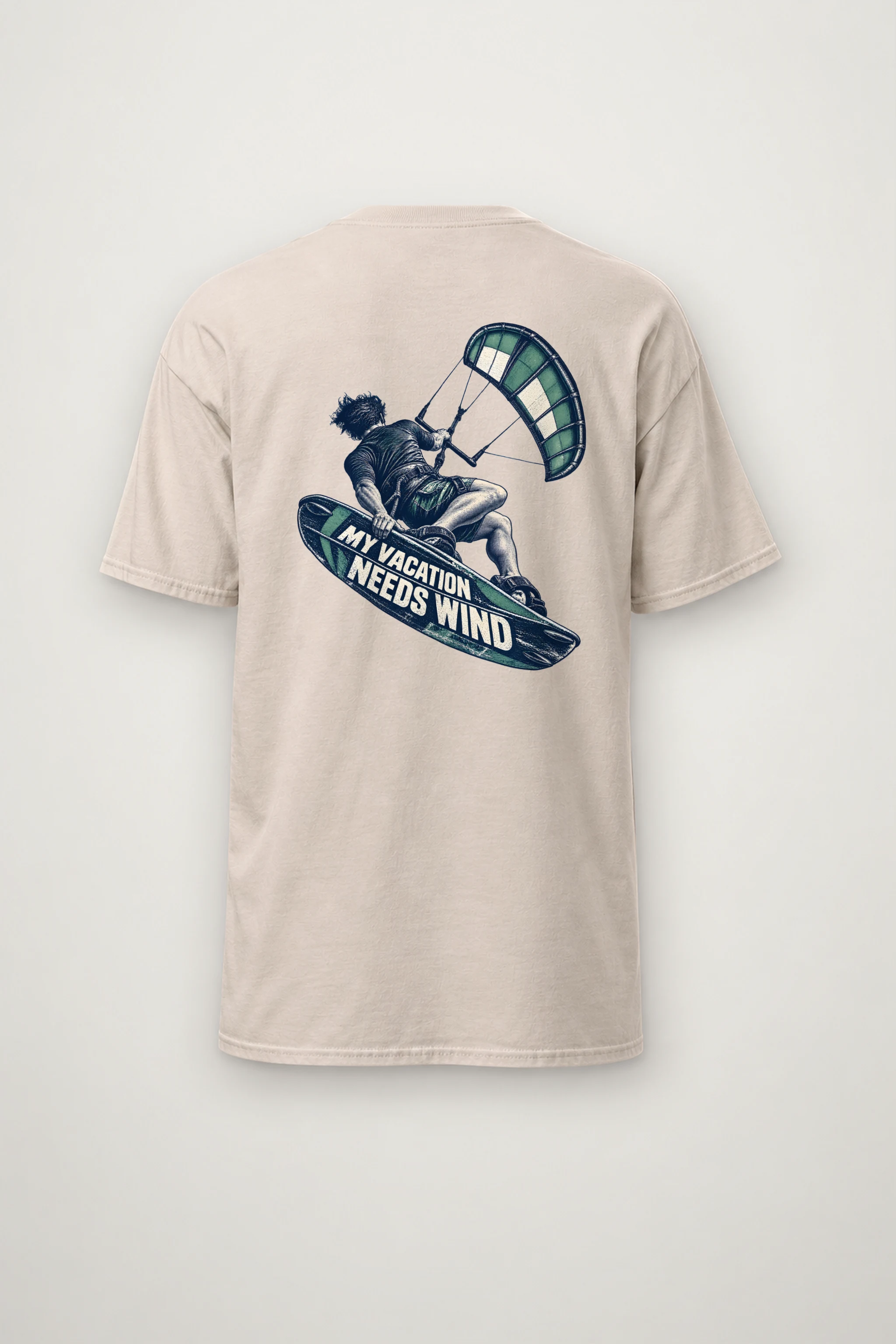 "My Vacation Needs Wind" Heavyweight Unisex Crewneck T-shirt