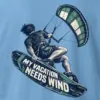 "My Vacation Needs Wind" Heavyweight Unisex Crewneck T-shirt