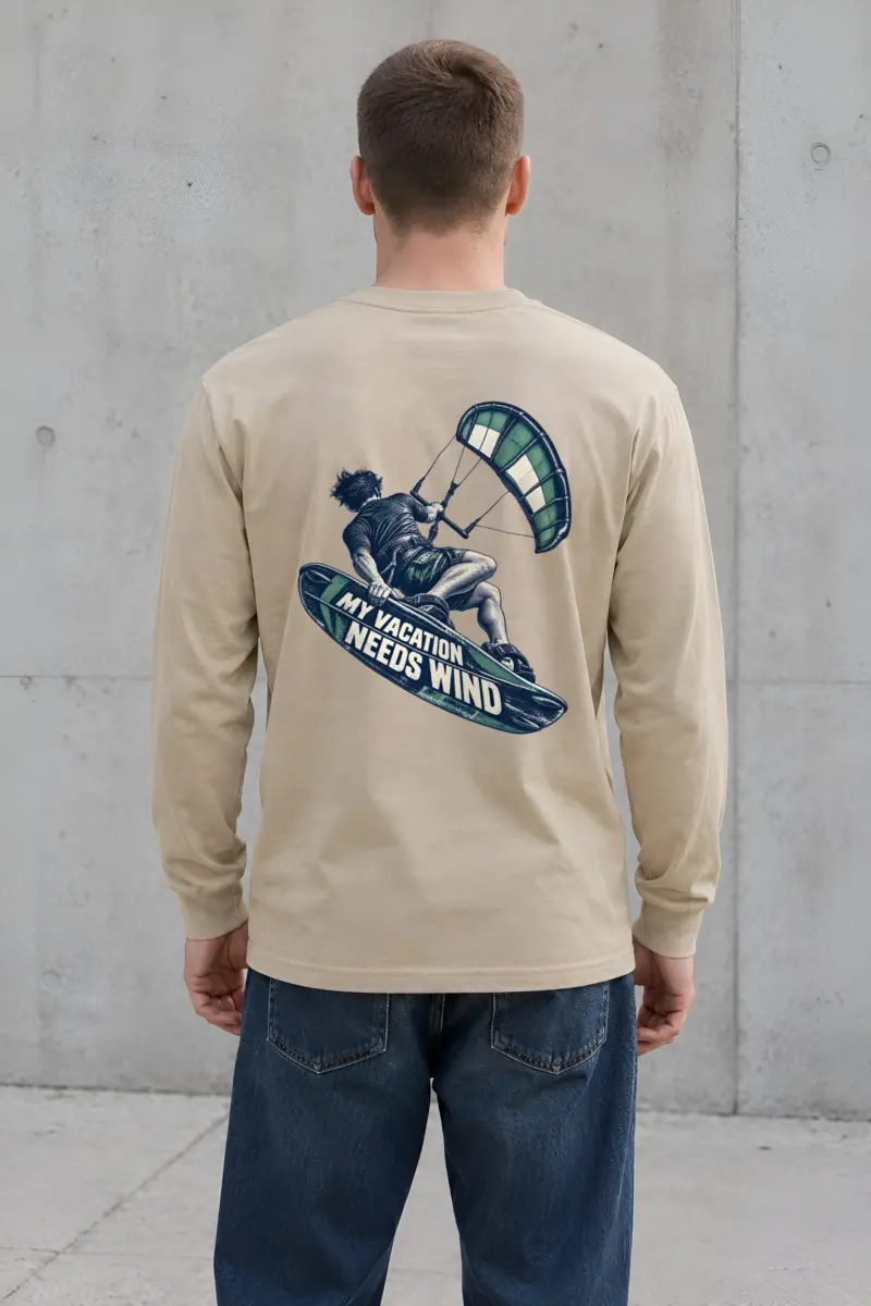“My Vacation Needs Wind” Unisex Longsleeve T-shirt