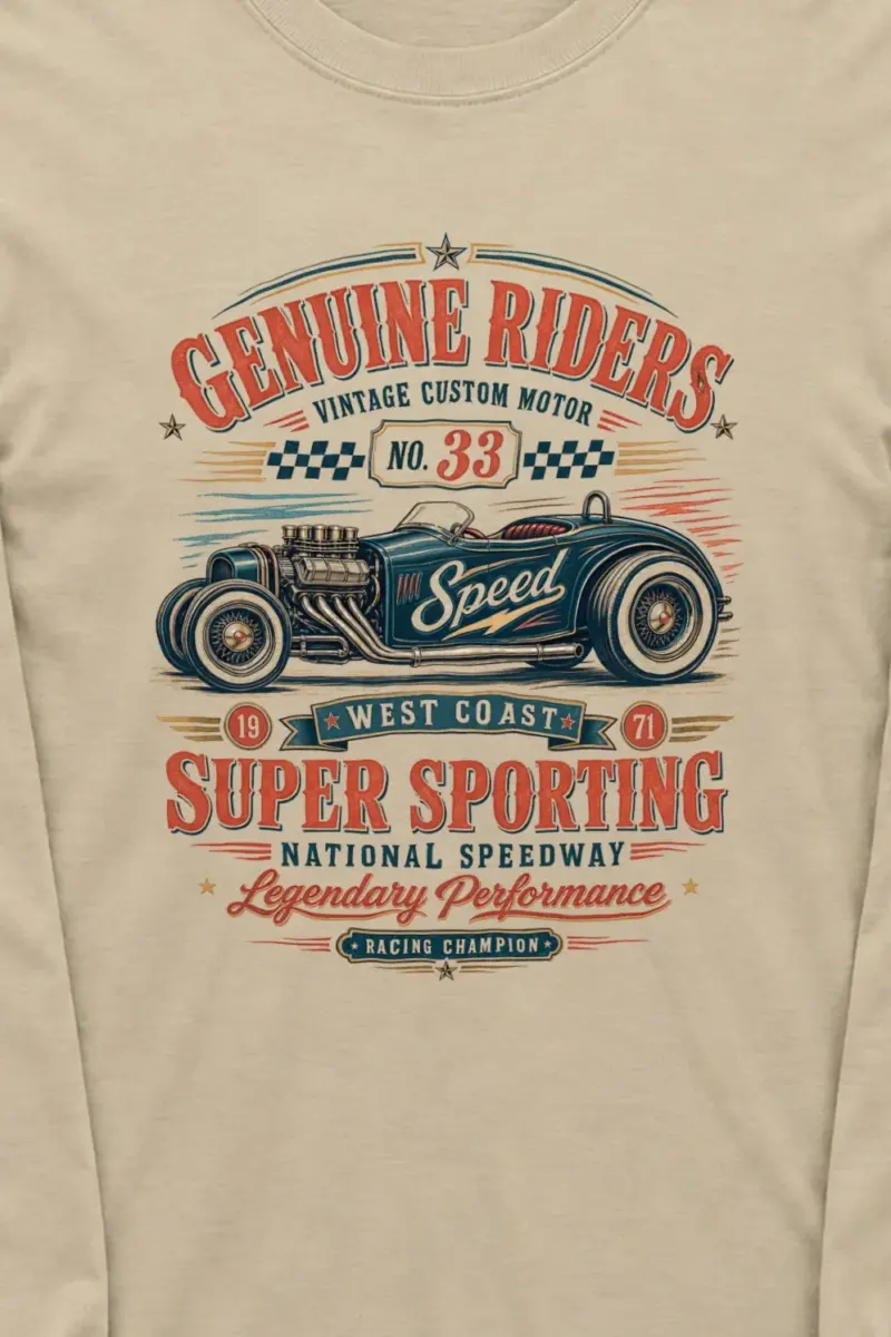 "National Speedway" Unisex Longsleeve T-shirt