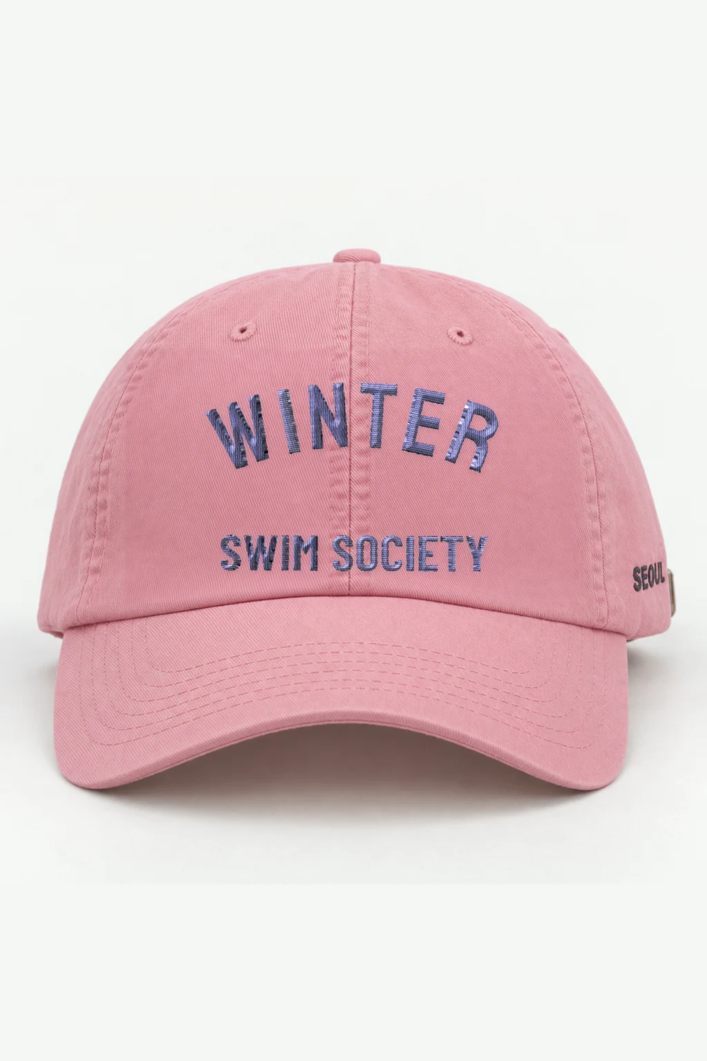 "Navy Winter Swim Lettering" Classic Dad Hat · Embroidered