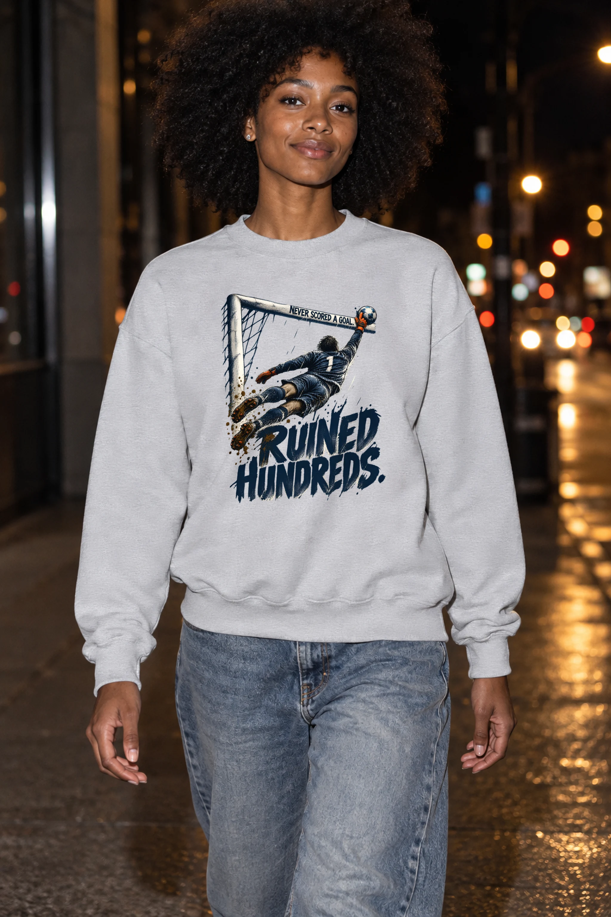 "Never Scored A Goal" Unisex Crewneck Sweatshirt