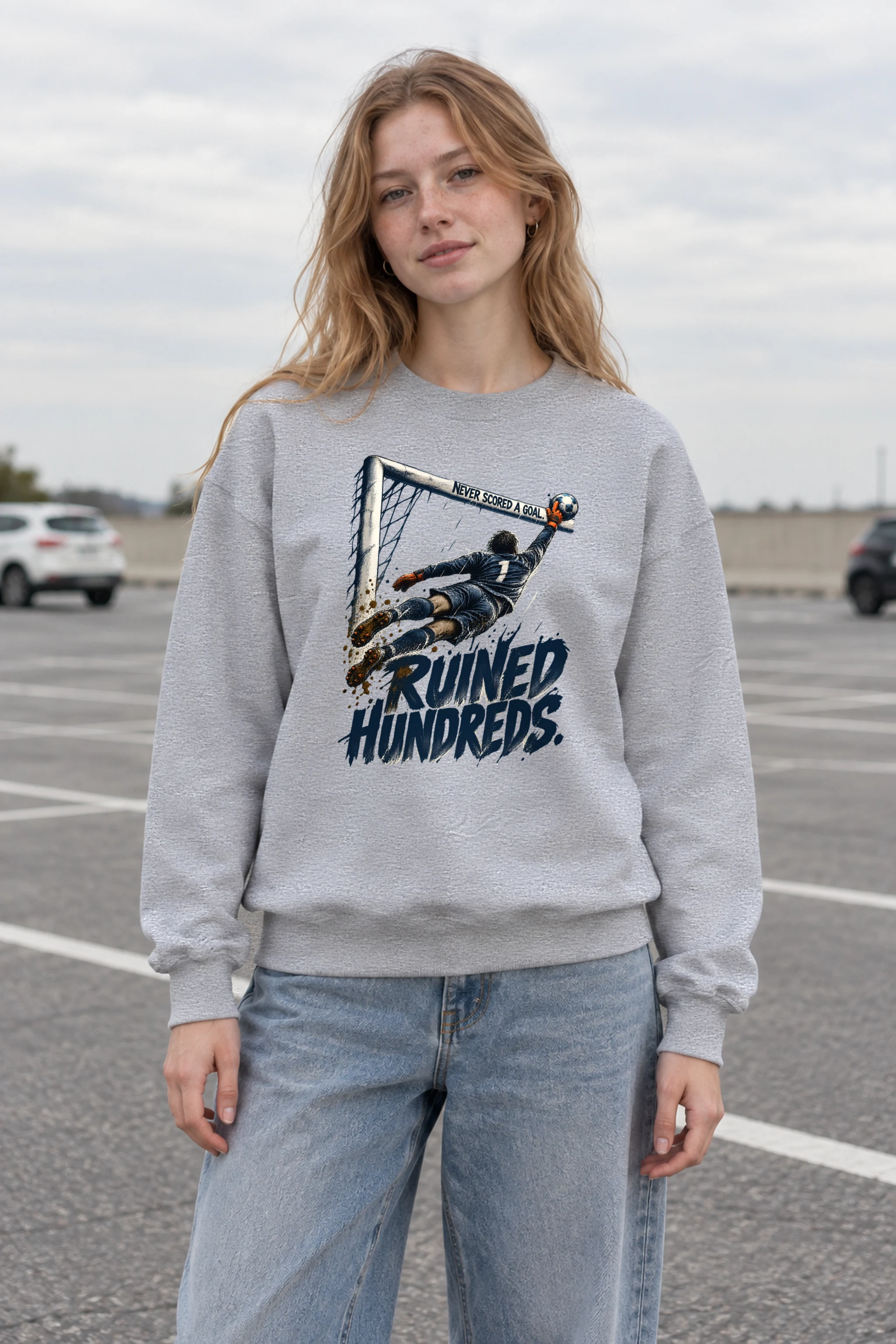 "Never Scored A Goal" Unisex Crewneck Sweatshirt