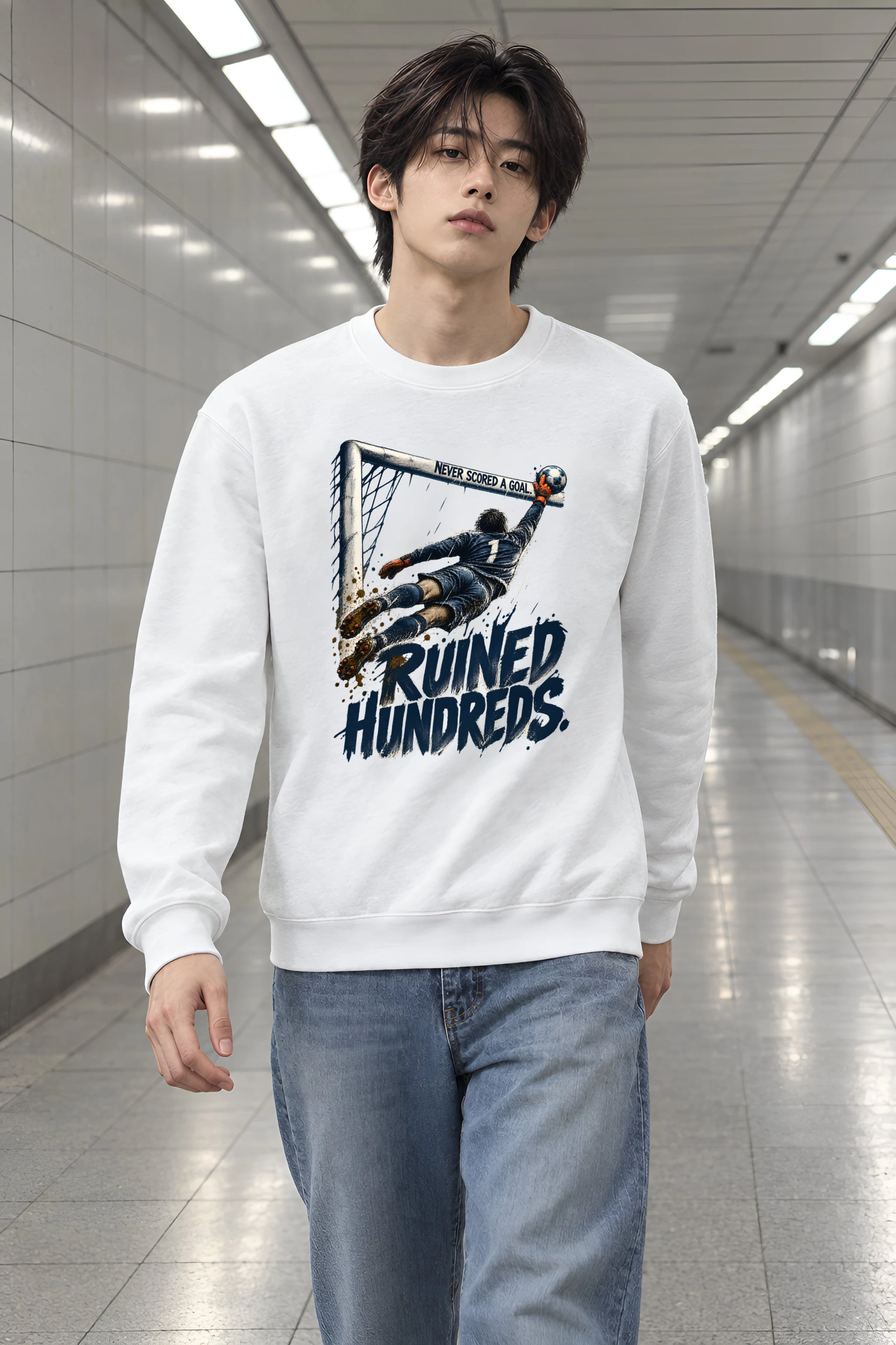 "Never Scored A Goal" Unisex Crewneck Sweatshirt