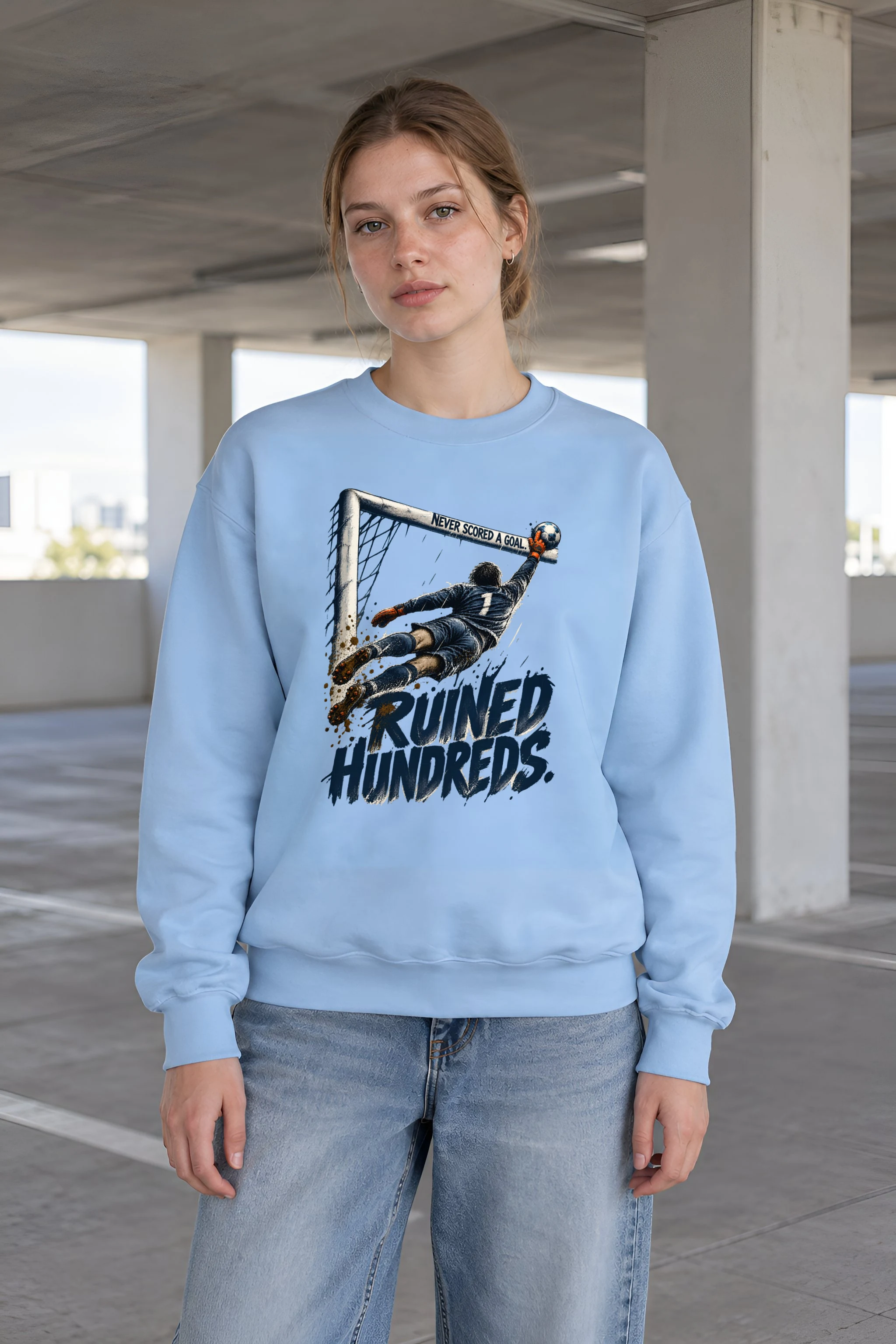 "Never Scored A Goal" Unisex Crewneck Sweatshirt