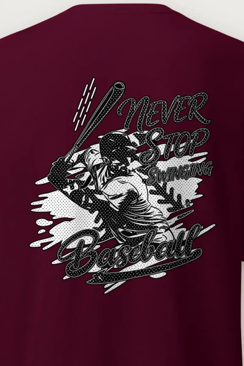 "Never Stop Swinging" Heavyweight Unisex Crewneck T-shirt
