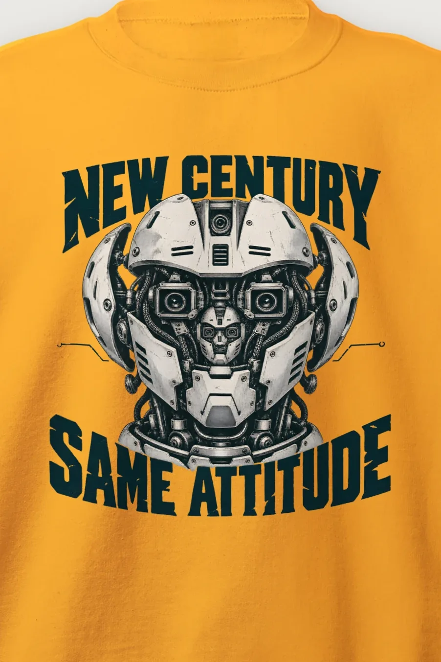 "New Century, Same Attitude" Heavy Blend Unisex Crewneck Sweatshirt - the graphic up close