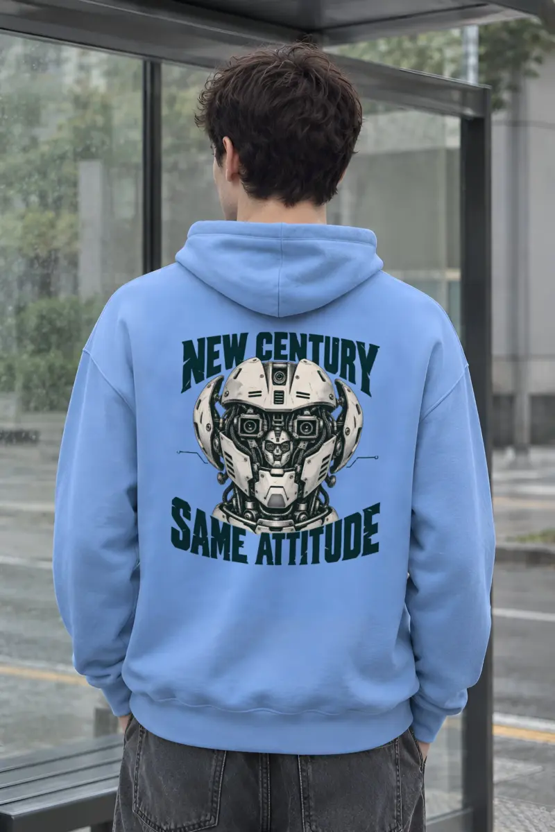 “New Century Same Attitude” Heavy Blend Unisex Pullover Hoodie
