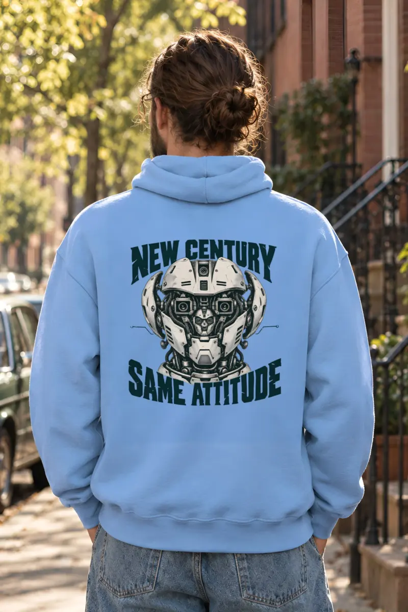 "New Century Same Attitude" Heavy Blend Unisex Pullover Hoodie