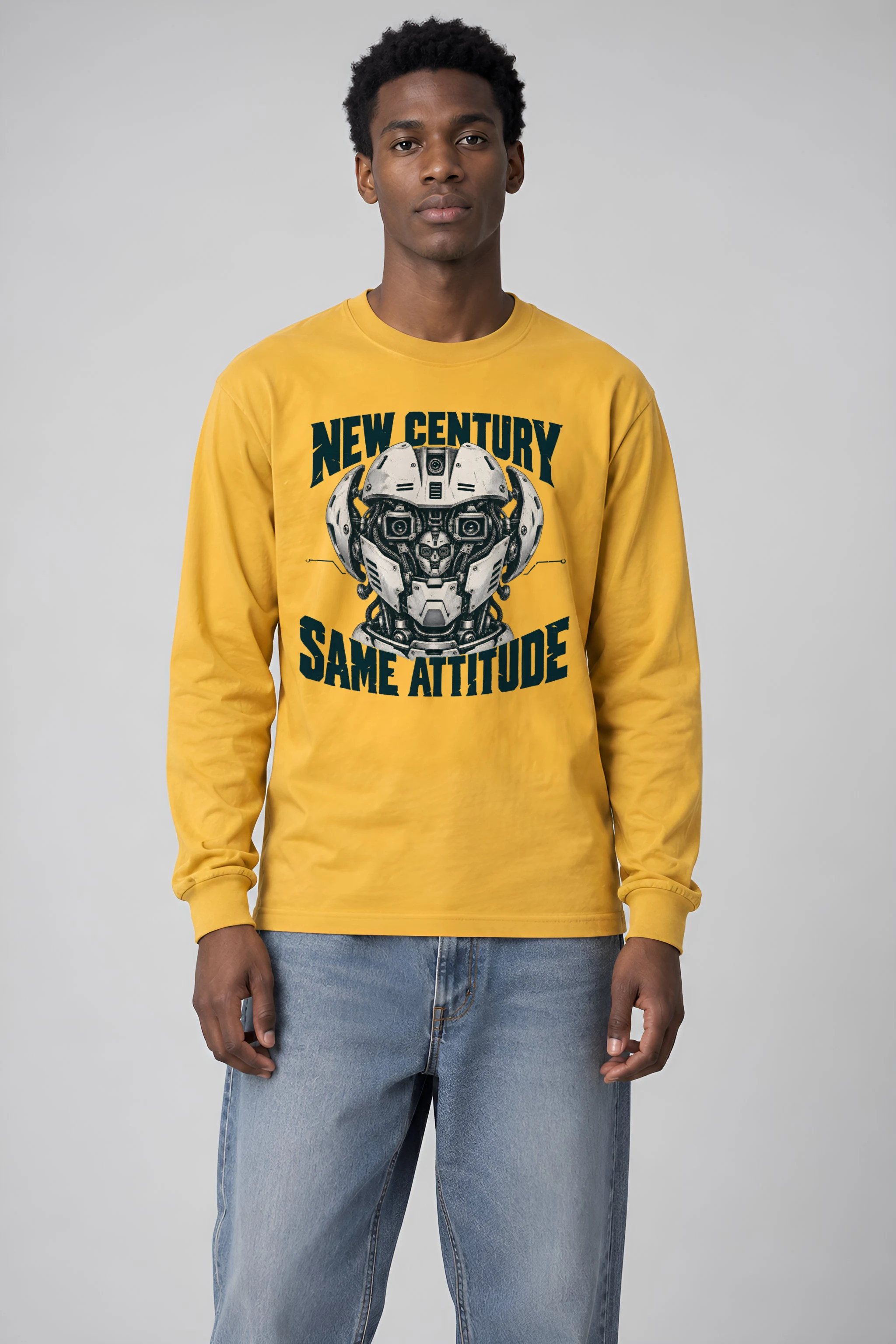 "New Century Same Attitude" Unisex Longsleeve T-shirt