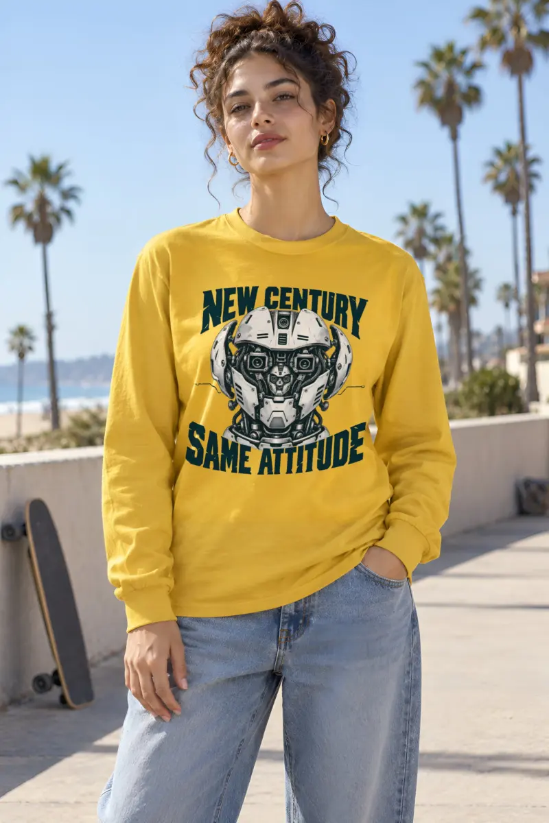 "New Century Same Attitude" Unisex Longsleeve T-shirt