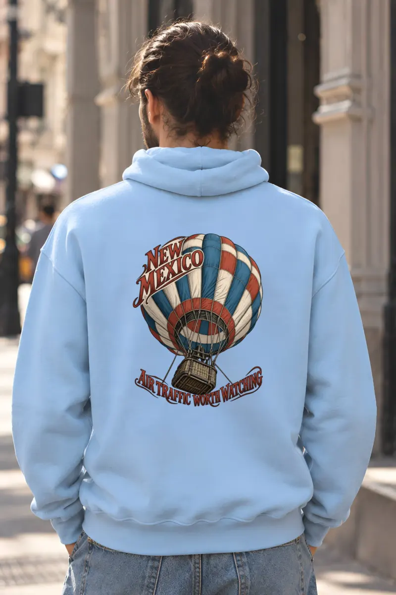 "New Mexico Air Traffic" Heavy Blend Unisex Pullover Hoodie