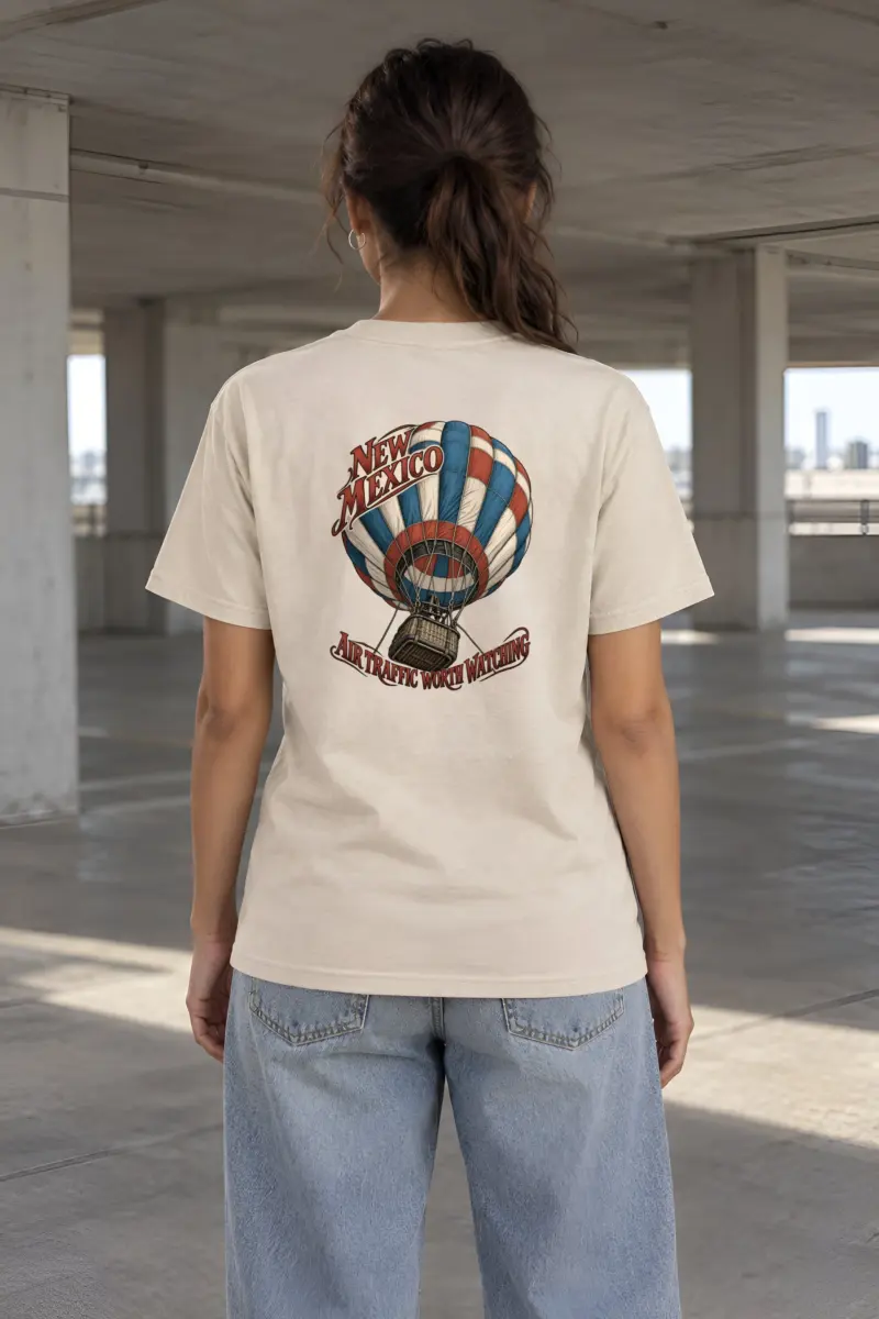 “New Mexico Air Traffic” Heavyweight Unisex Crewneck T-shirt