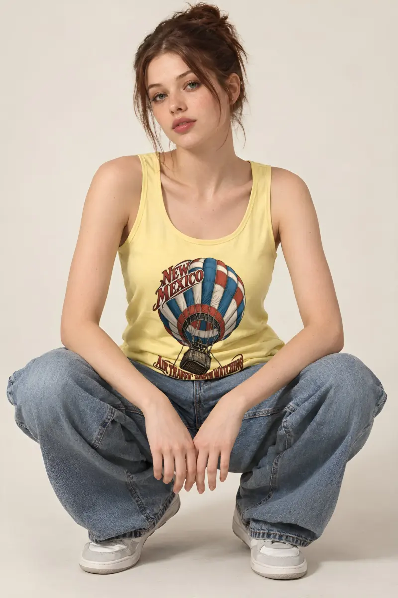 “New Mexico Air Traffic” Unisex Jersey Tank